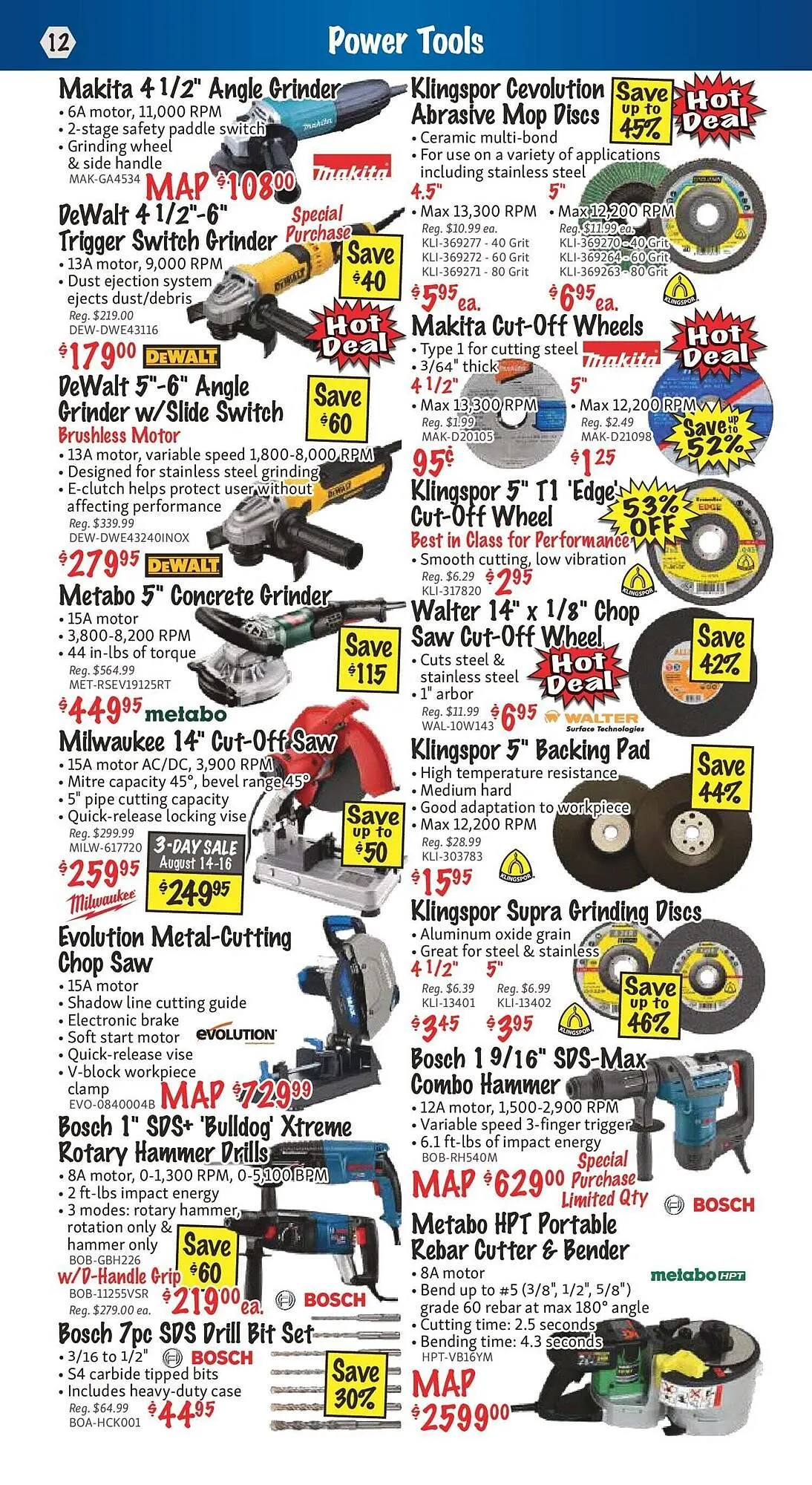 KMS Tools flyer from August 1 to August 8 2025 - flyer page 12