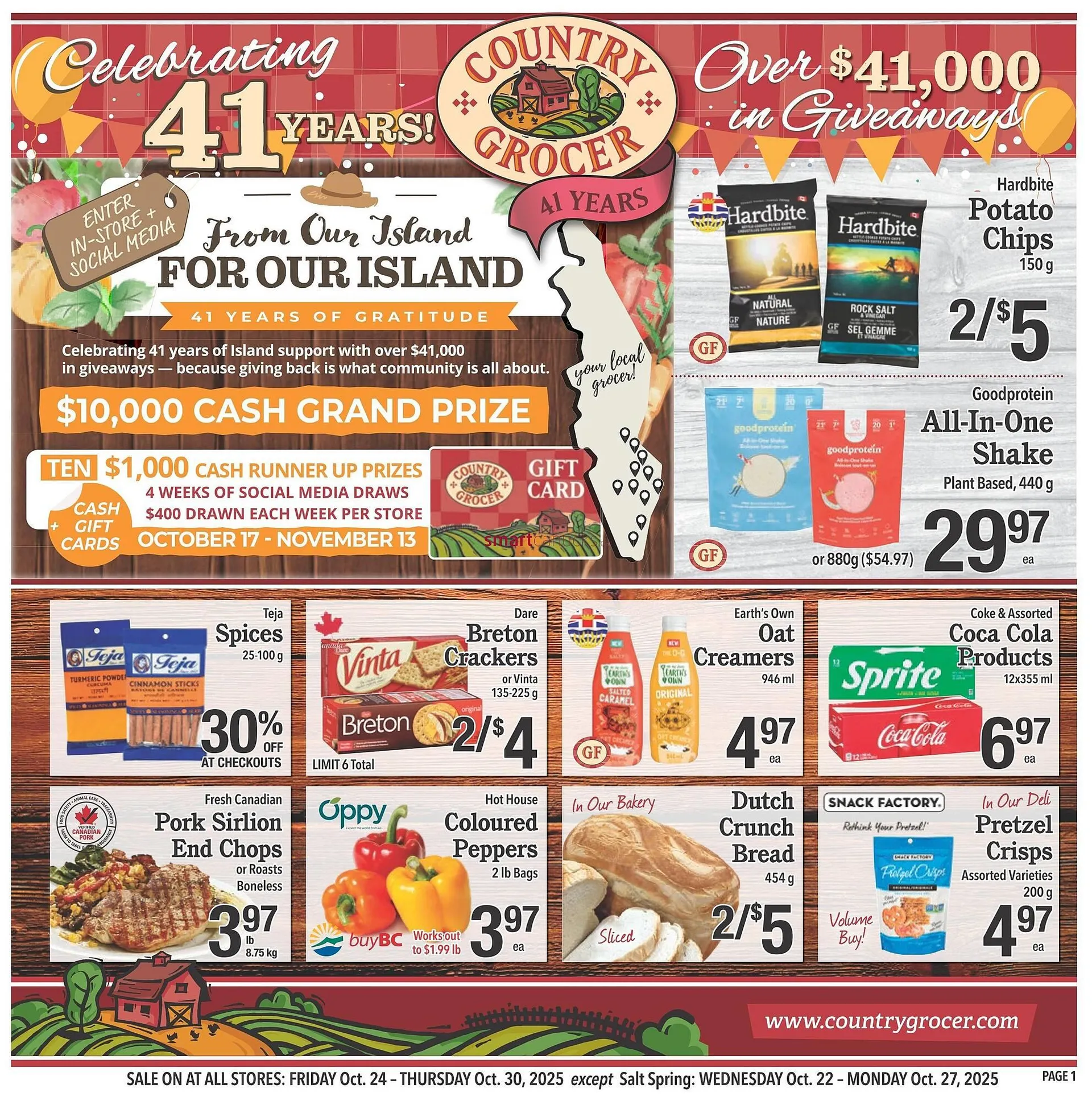 Country Grocer flyer from October 23 to October 29 2025 - flyer page 1