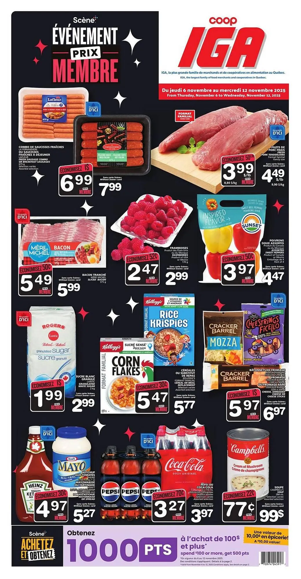 IGA flyer from November 6 to November 12 2025 - flyer page 1
