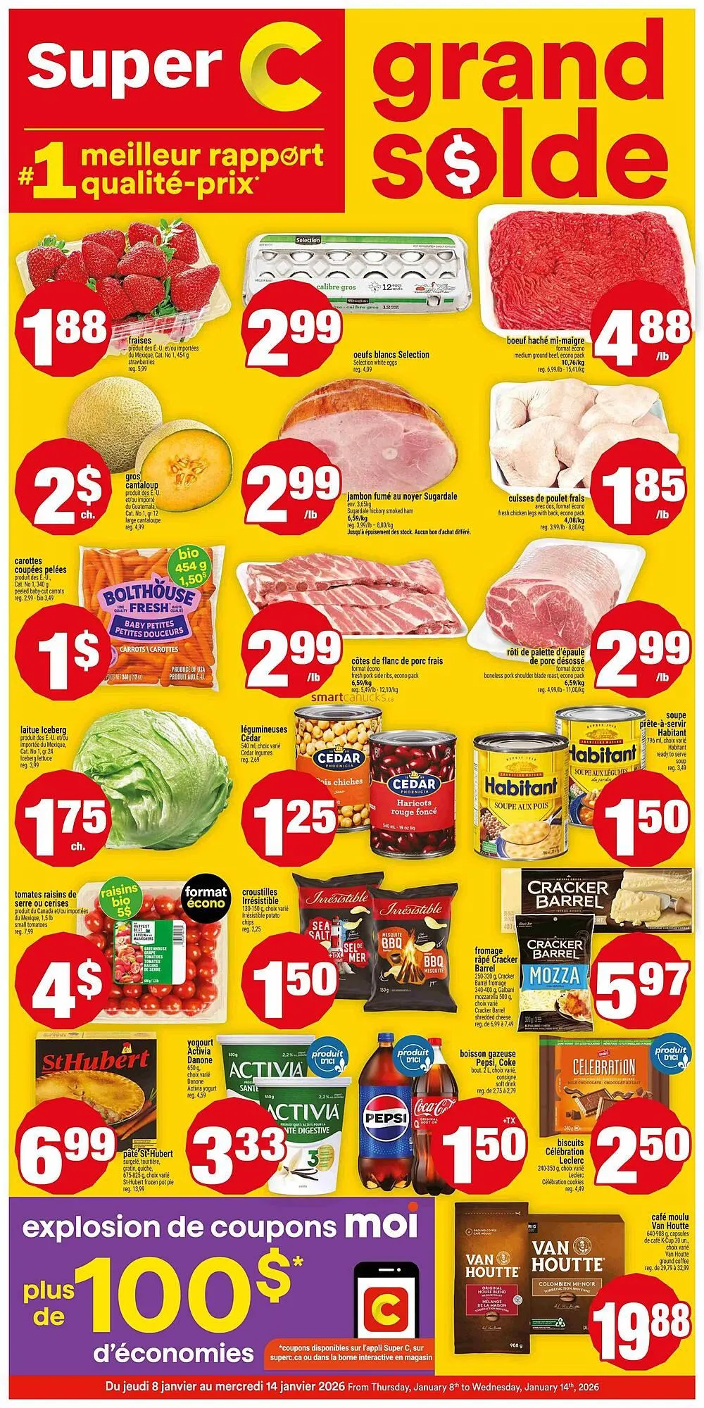 Super C flyer from January 8 to January 14 2026 - flyer page 1