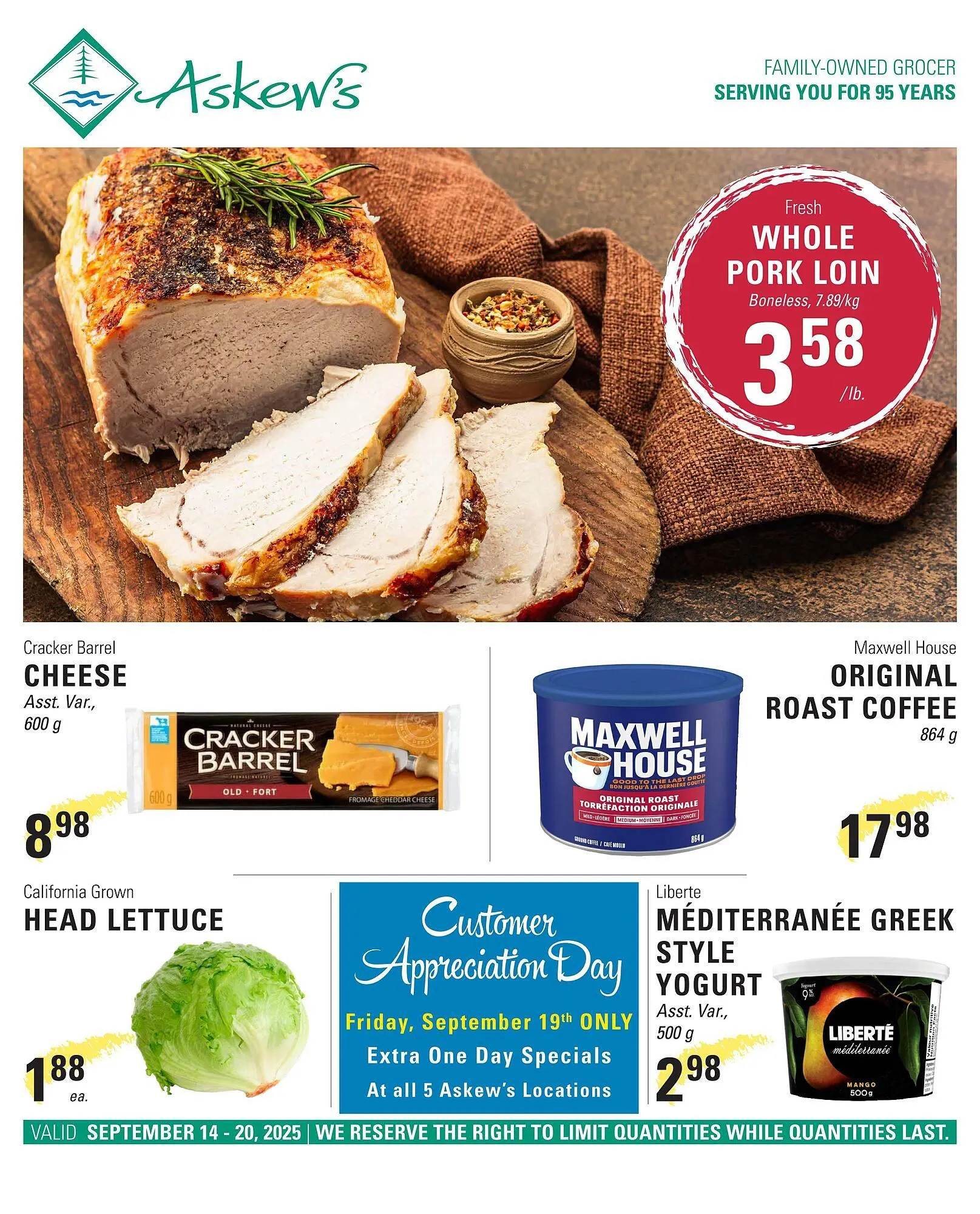 Askews Foods flyer from September 14 to September 20 2025 - flyer page 1