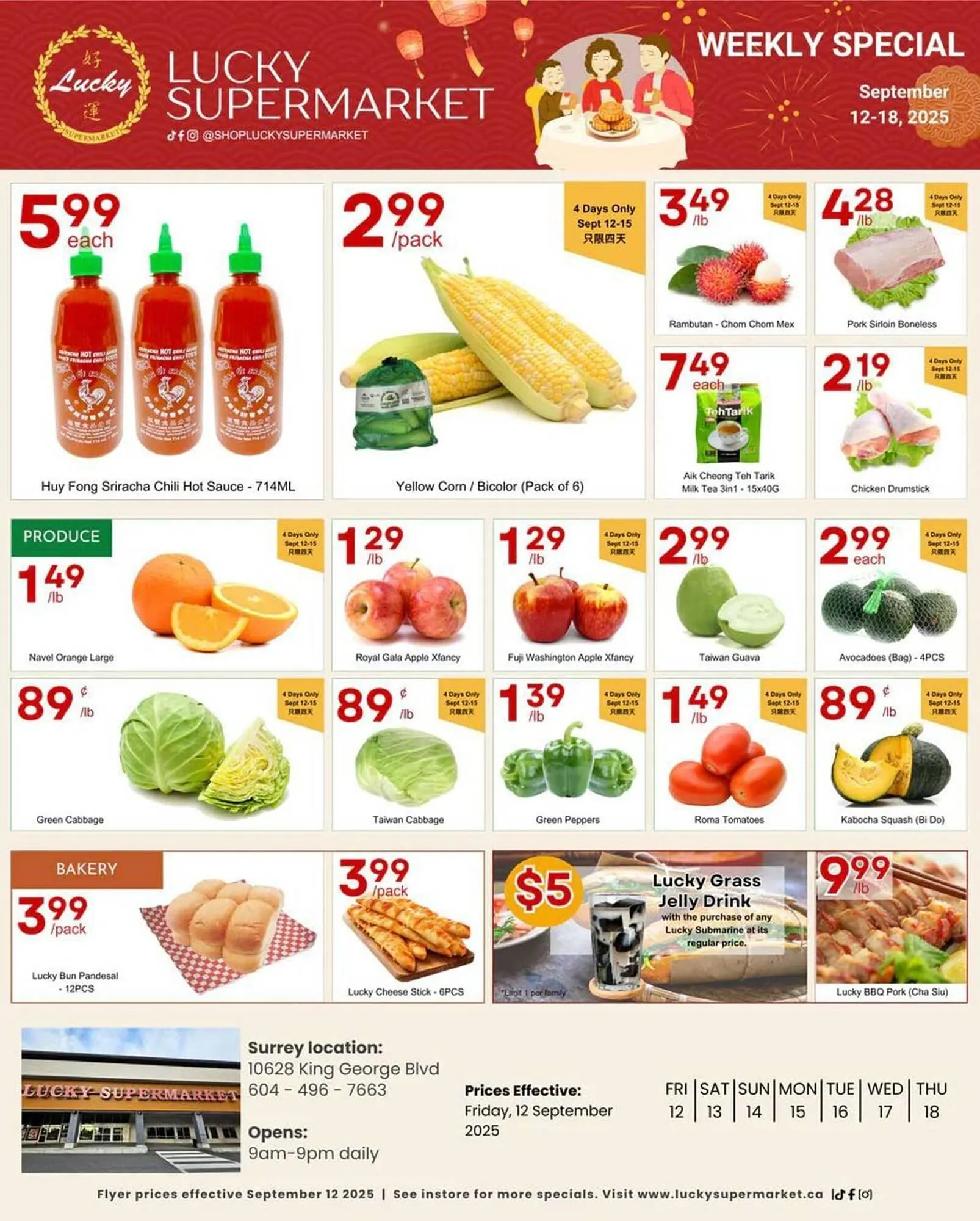 Lucky Supermarket flyer from September 12 to September 18 2025 - flyer page 1