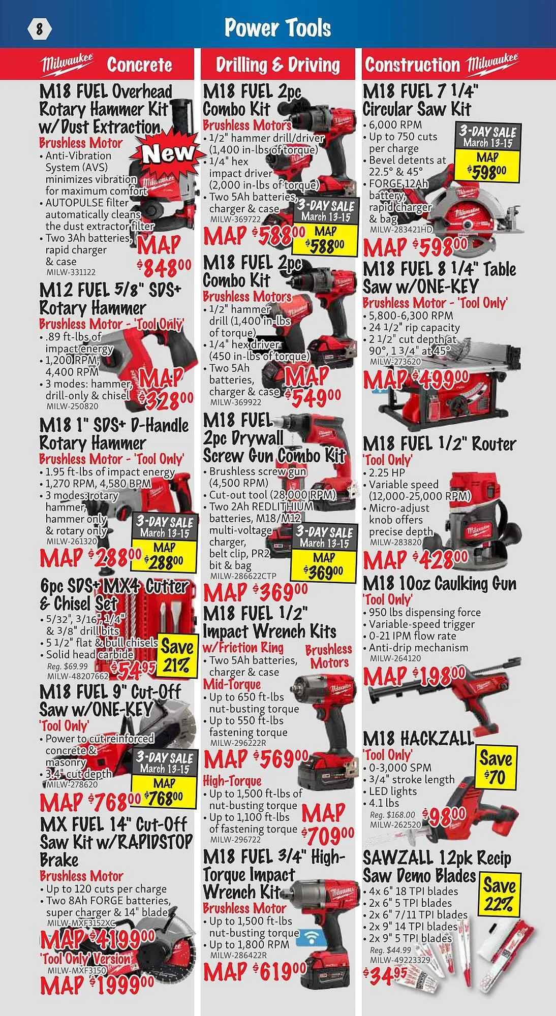 KMS Tools flyer from March 1 to March 31 2025 - flyer page 8