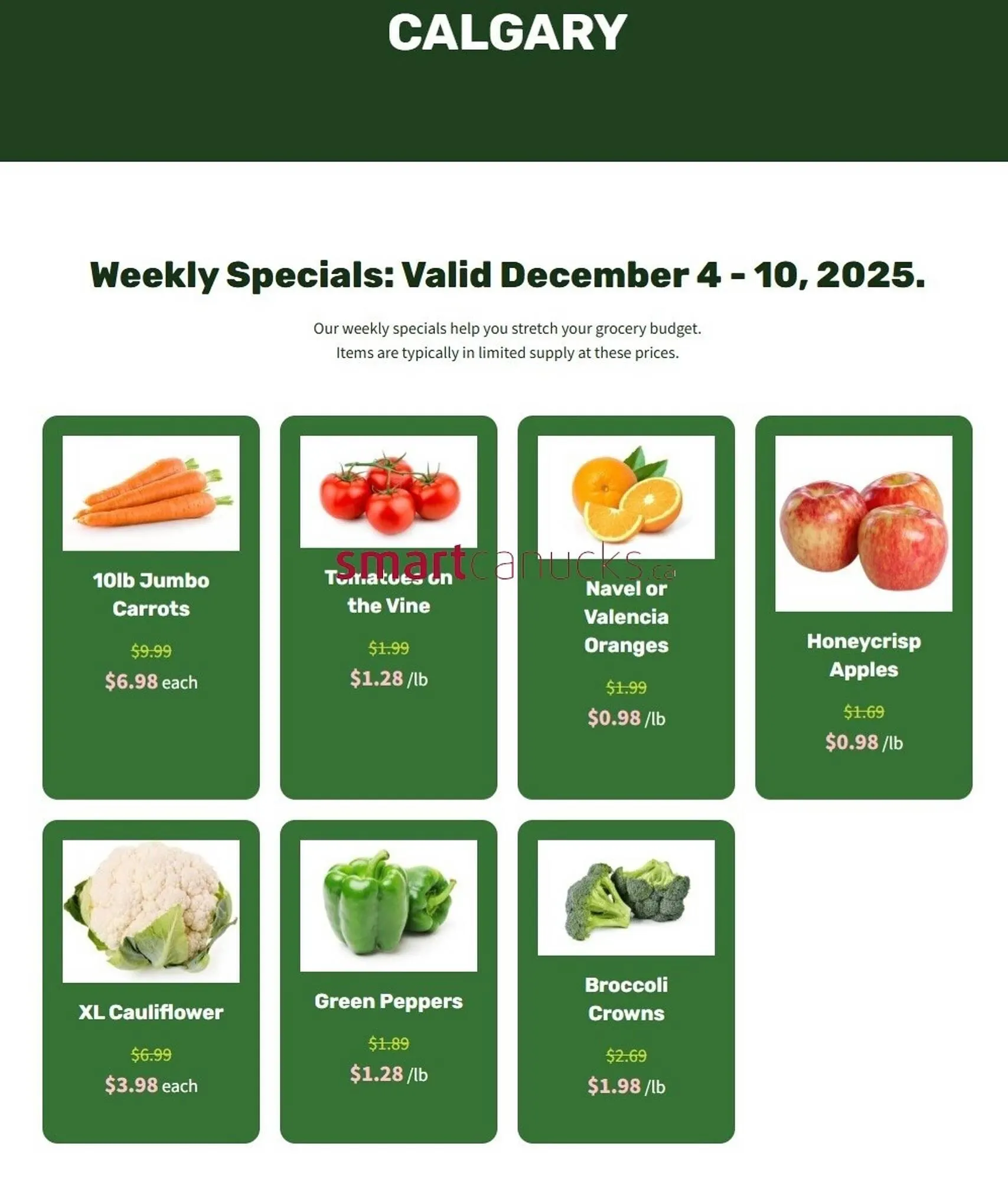 H&W Produce flyer from December 4 to December 10 2025 - flyer page 1