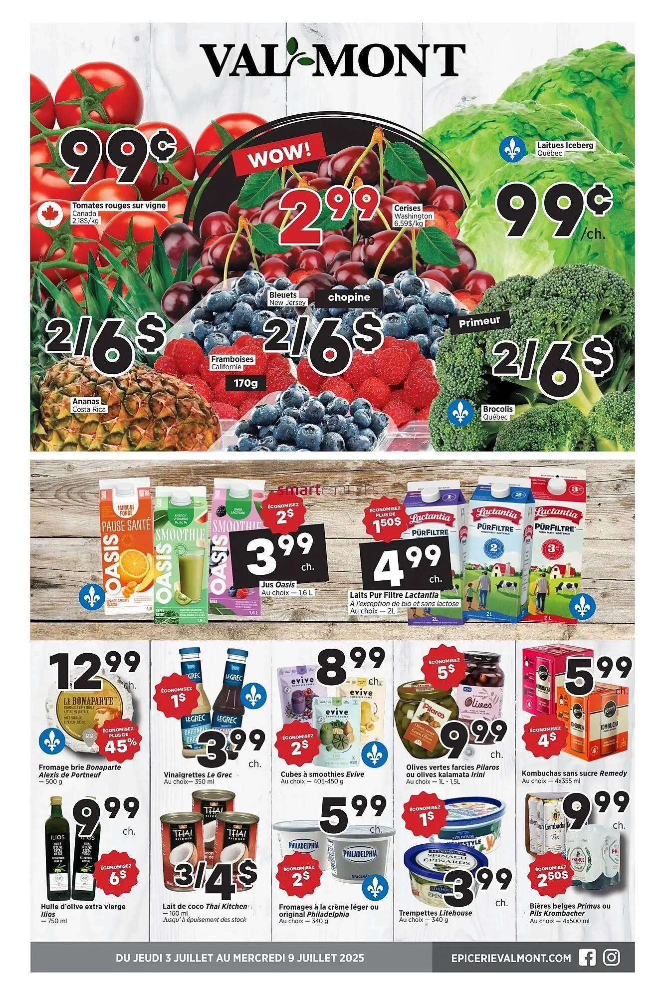 Val-Mont flyer from July 3 to July 9 2025 - flyer page 1
