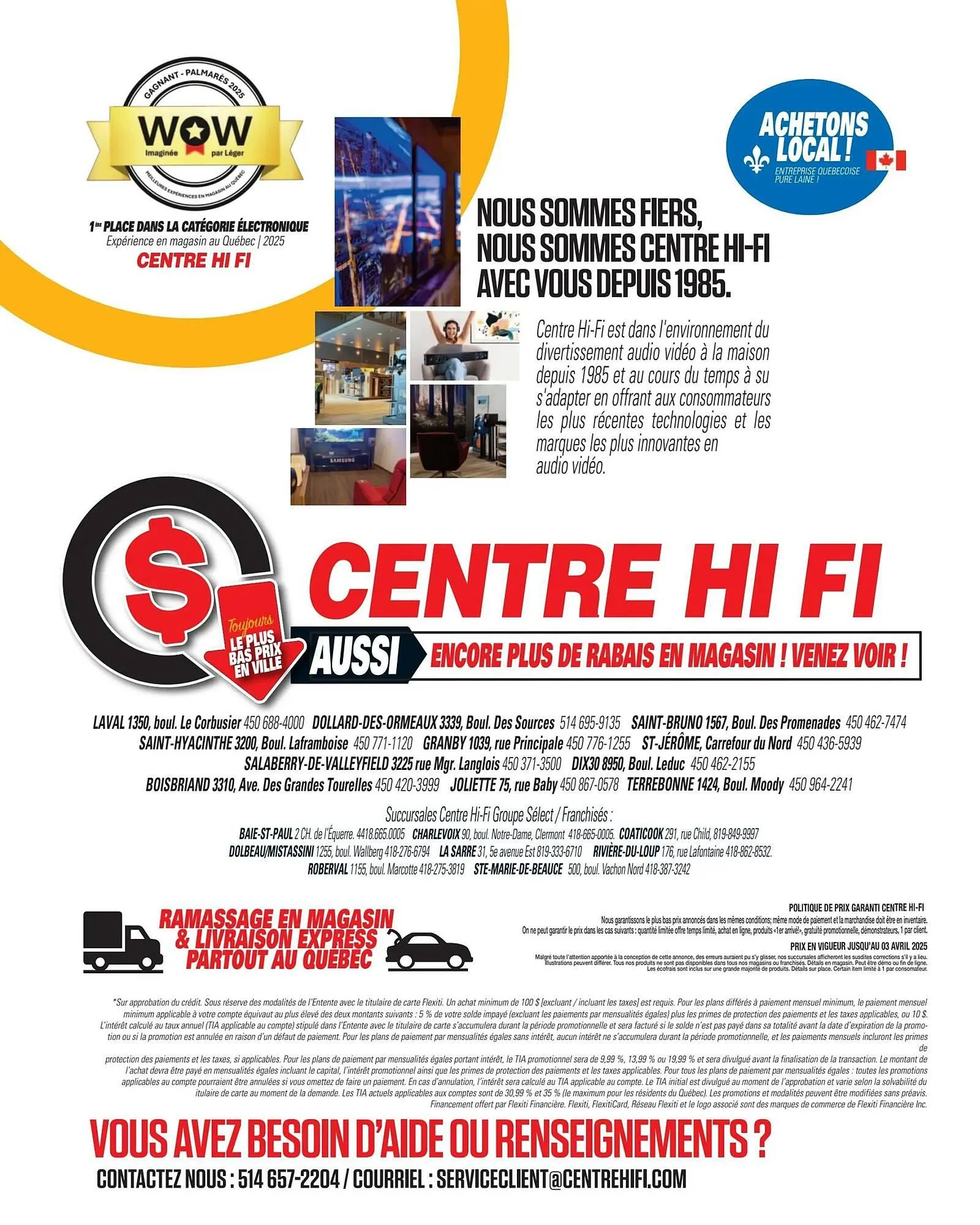 Centre Hi-Fi flyer from March 28 to April 3 2025 - flyer page 71