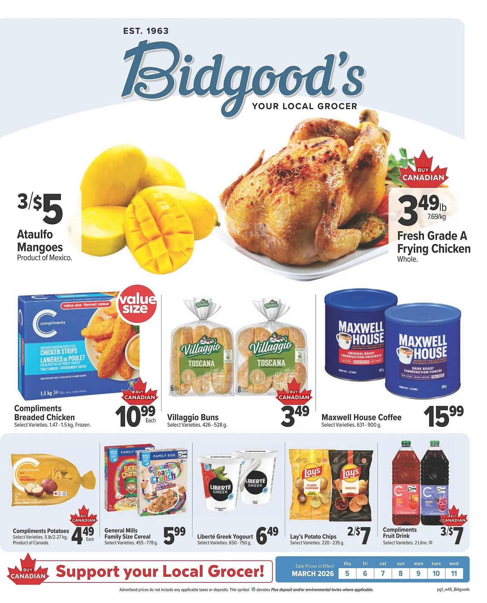Bidgood's flyer from March 5 to March 11 2026 - flyer page 1