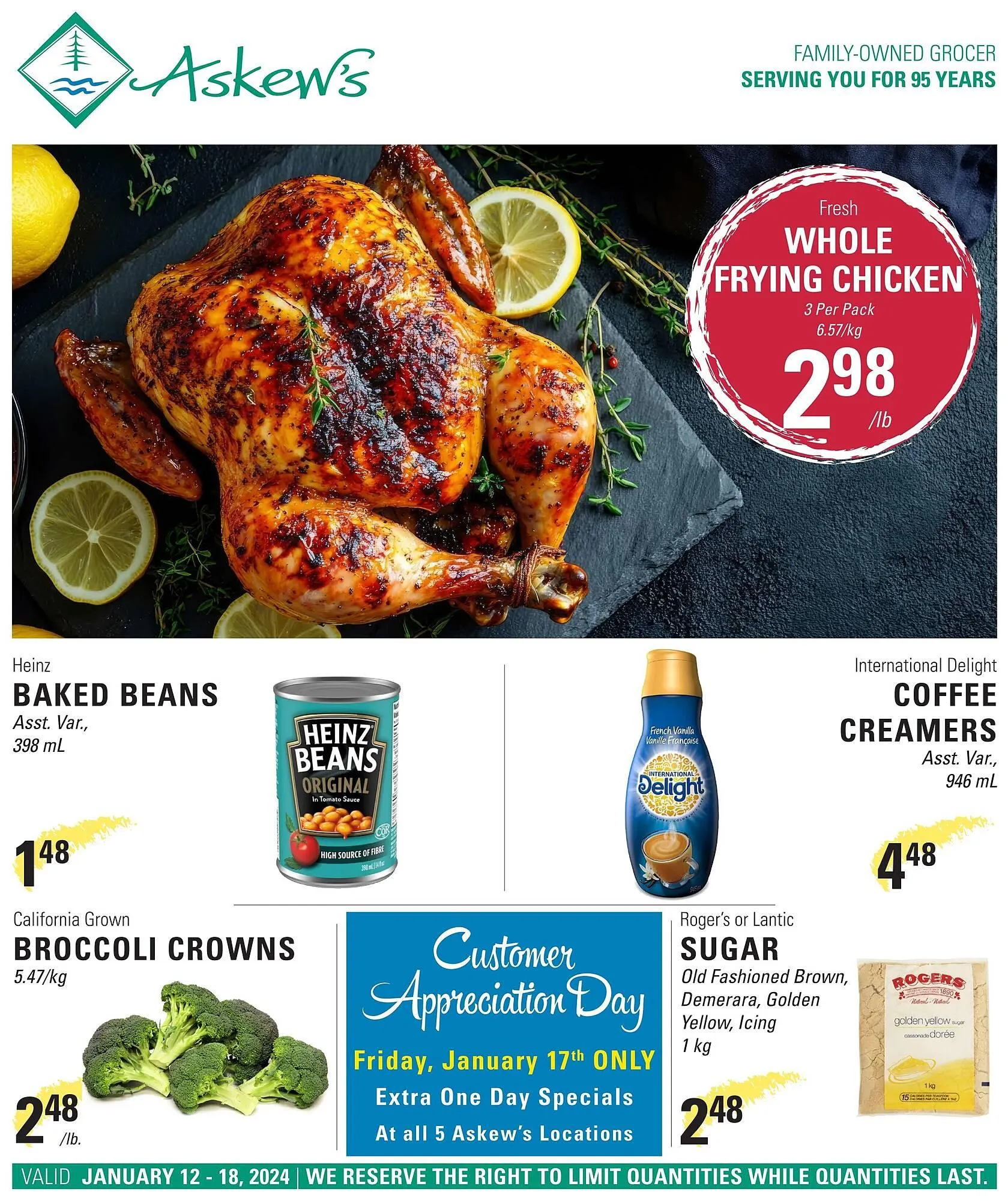 Askews Foods flyer from January 12 to January 18 2025 - flyer page 1