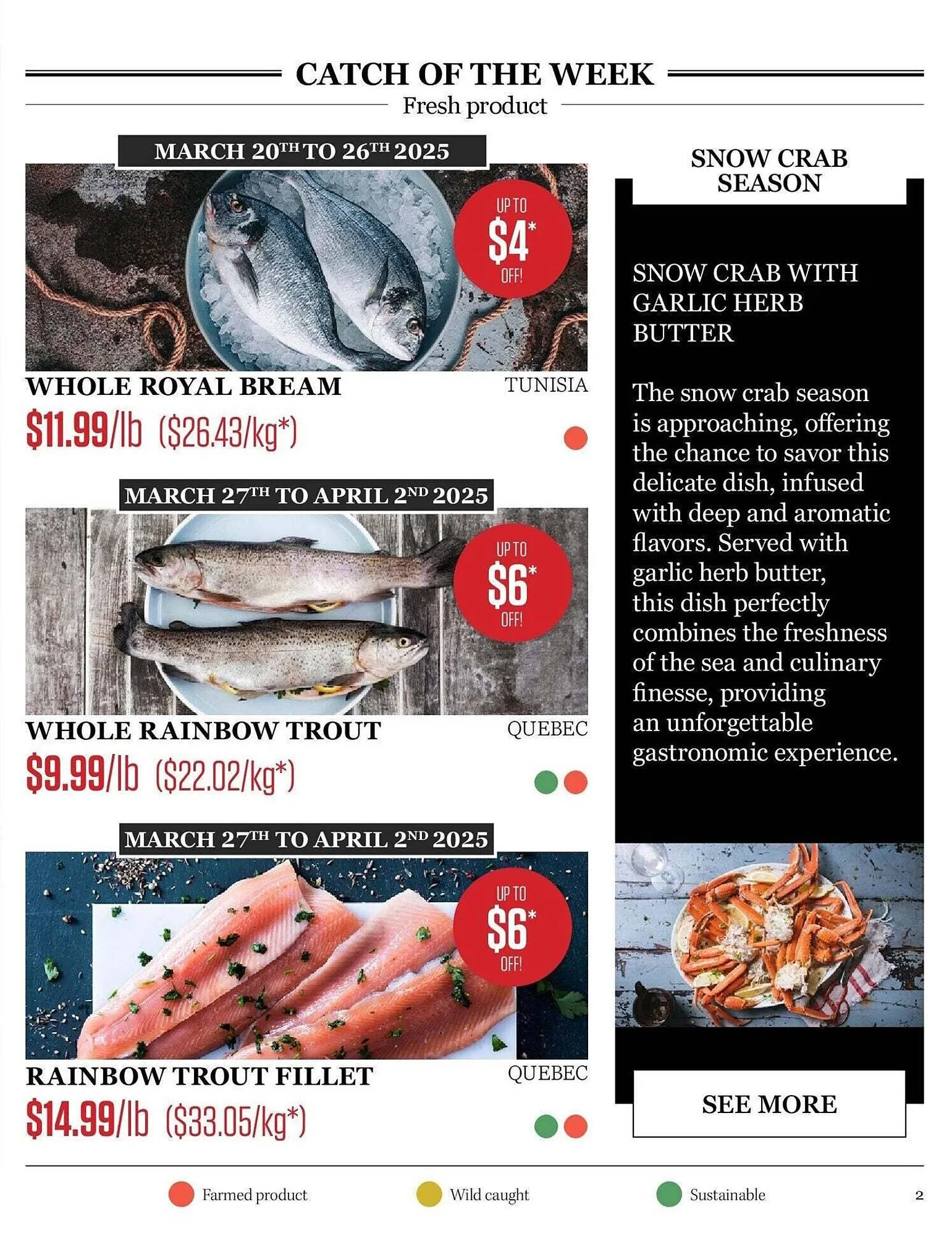 Odessa Poissonnier flyer from March 21 to March 28 2025 - flyer page 2