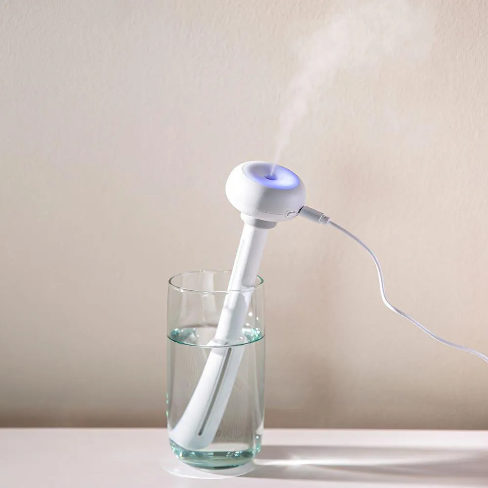 Vie-Oli Portable Humidifier Stick with LED Light (White)