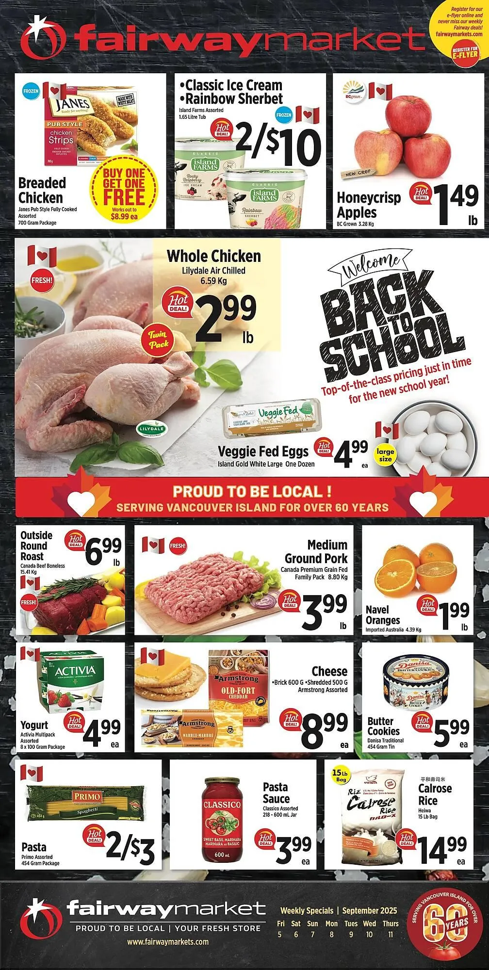 Fairway Market Canada flyer from September 5 to September 11 2025 - flyer page 1