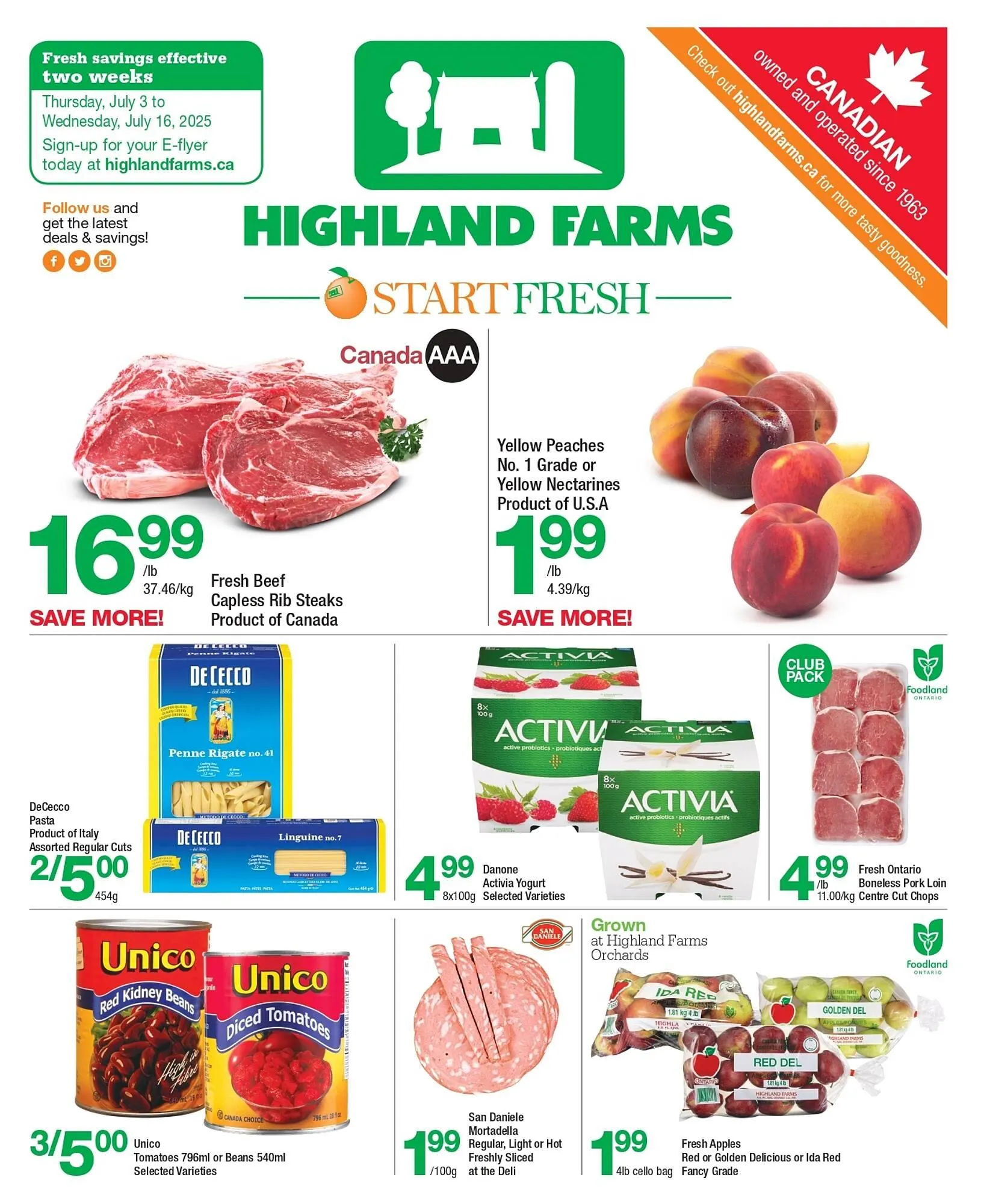 Highland Farms flyer - 1