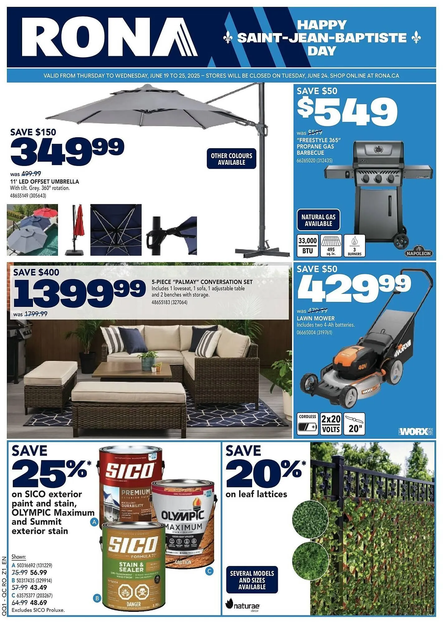 RONA flyer from June 19 to June 26 2025 - flyer page 1