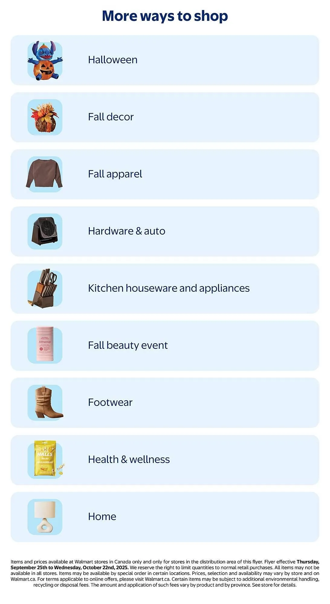 Walmart flyer from October 9 to October 23 2025 - flyer page 20