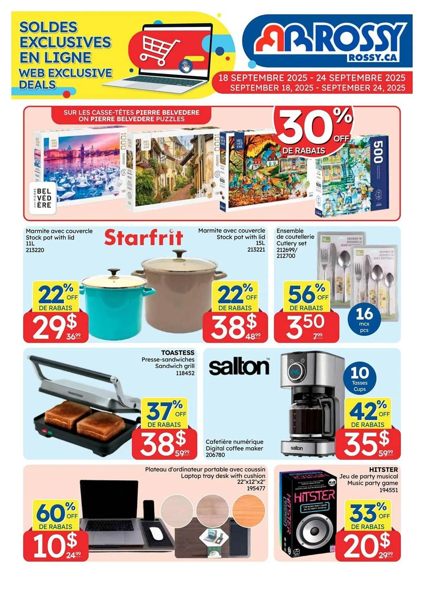 Rossy flyer from September 18 to September 24 2025 - flyer page 1