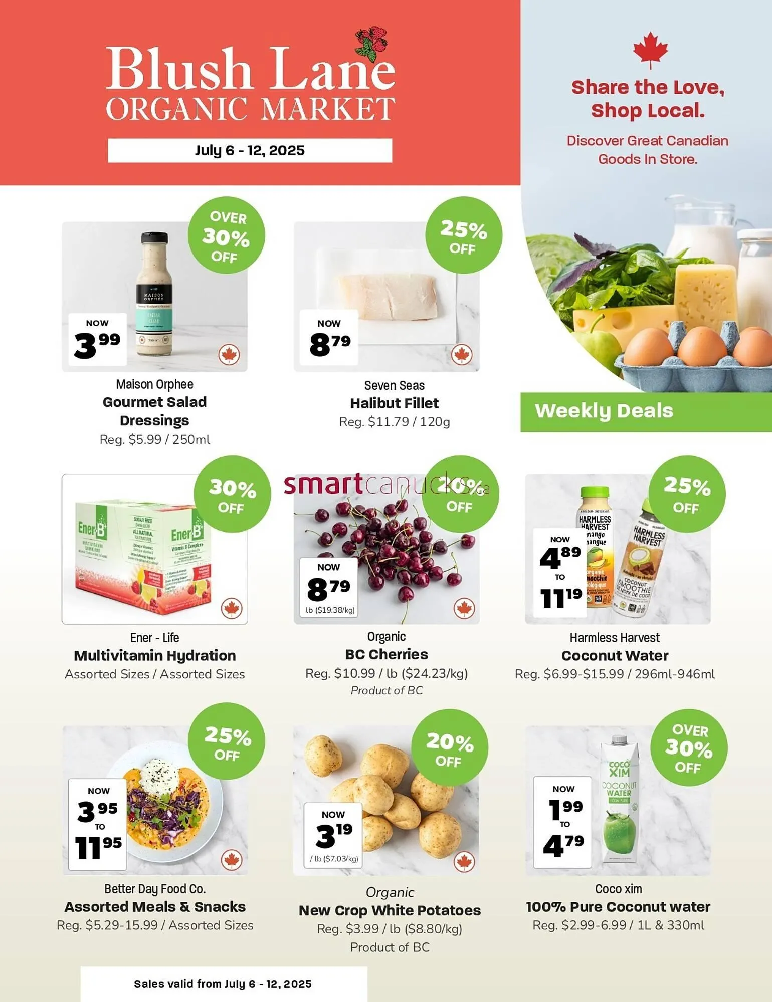 Blush Lane Organics flyer from July 6 to July 19 2025 - flyer page 1