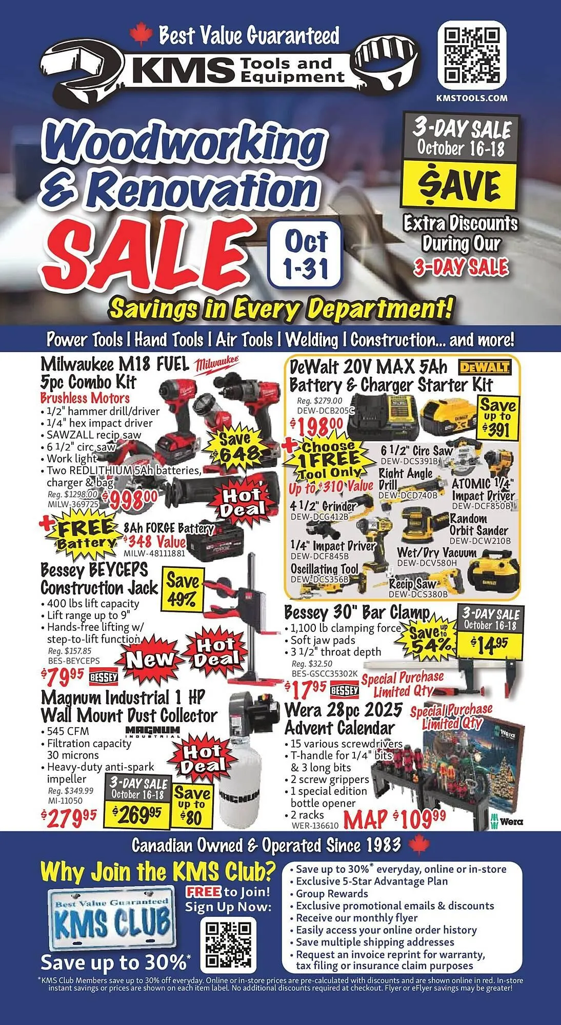 KMS Tools flyer from October 2 to October 9 2025 - flyer page 1