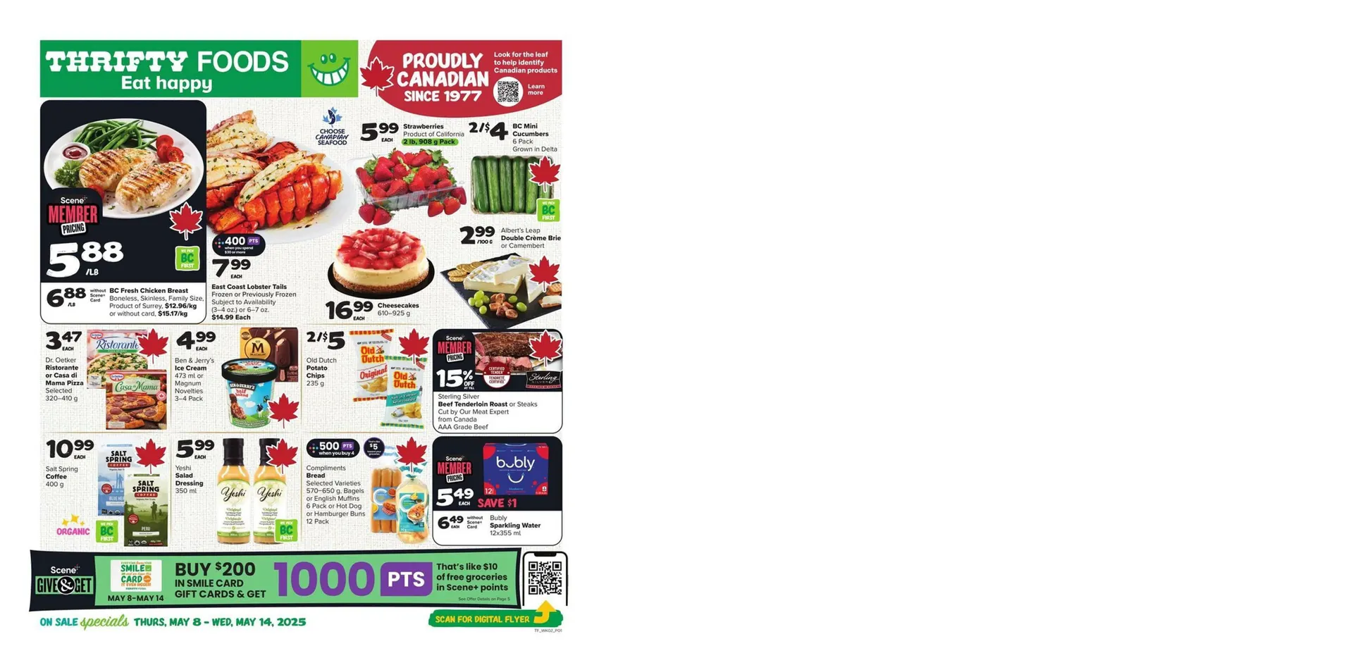 Thrifty Foods flyer from May 8 to May 14 2025 - flyer page 1