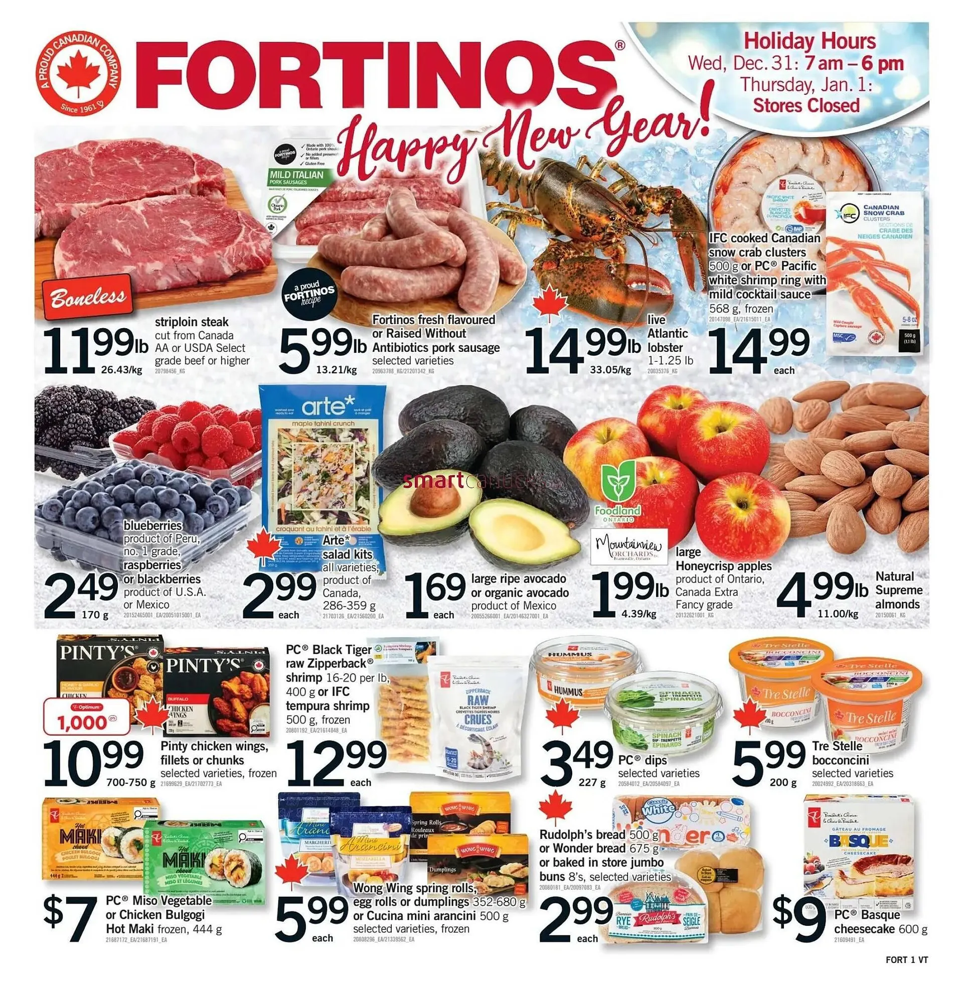 Fortinos flyer from December 27 to December 31 2025 - flyer page 1