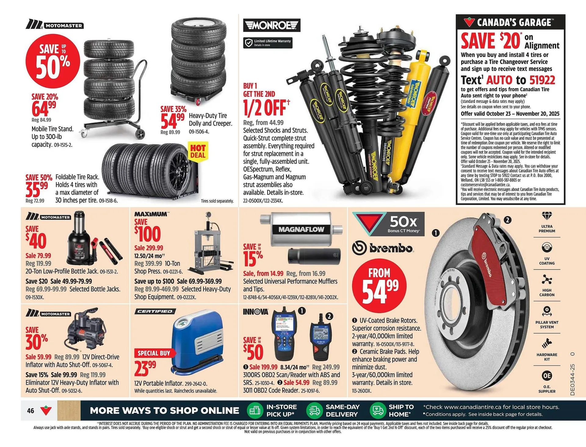 Canadian Tire flyer from October 23 to October 29 2025 - flyer page 46