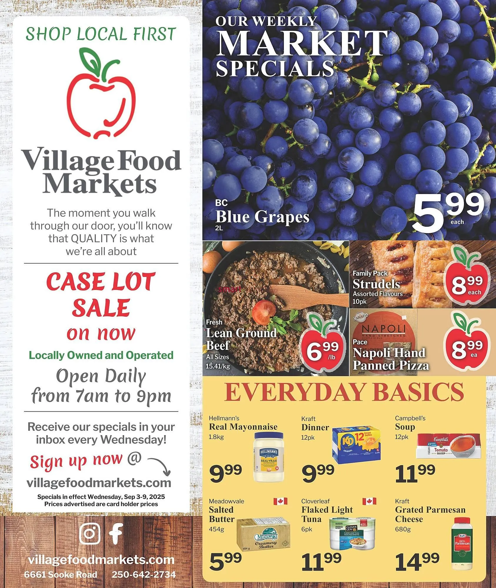 Village Food Markets flyer from September 5 to September 11 2025 - flyer page 1