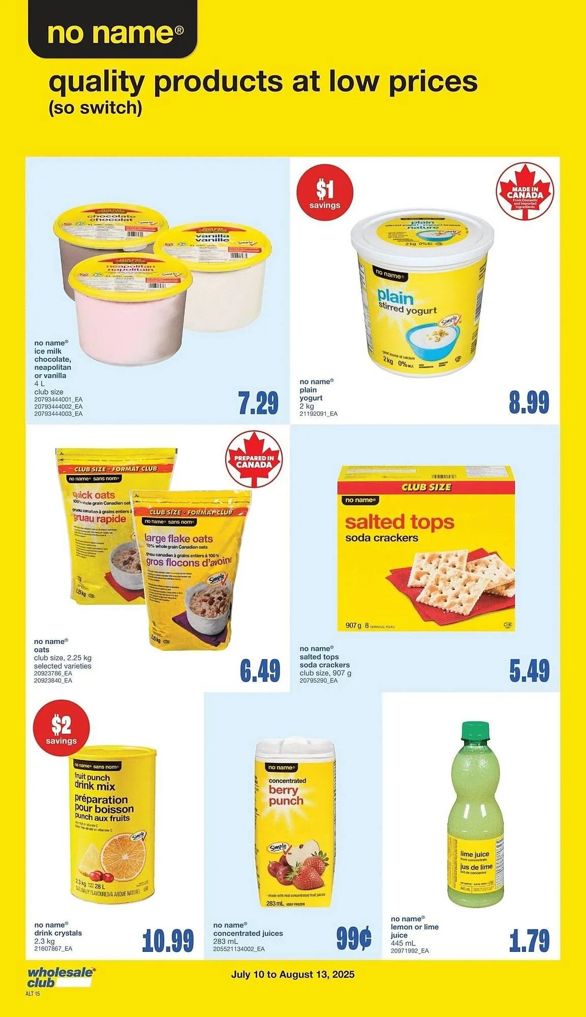 Wholesale Club flyer from July 10 to July 16 2025 - flyer page 20