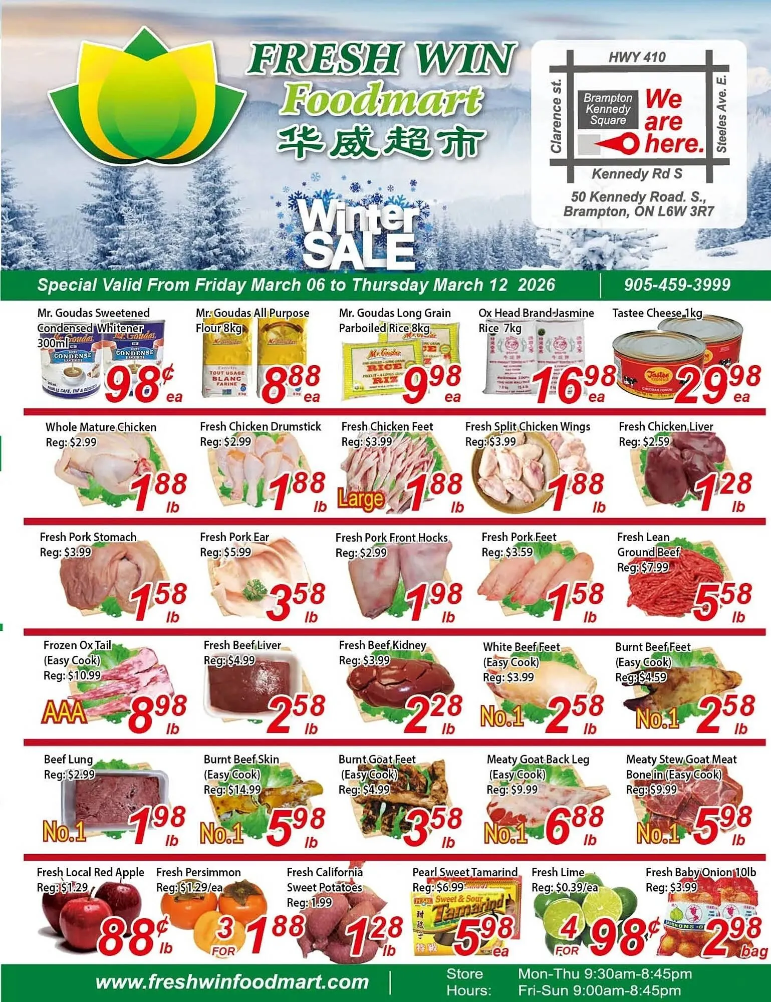 Fresh Win Foodmart flyer from March 6 to March 12 2026 - flyer page 1