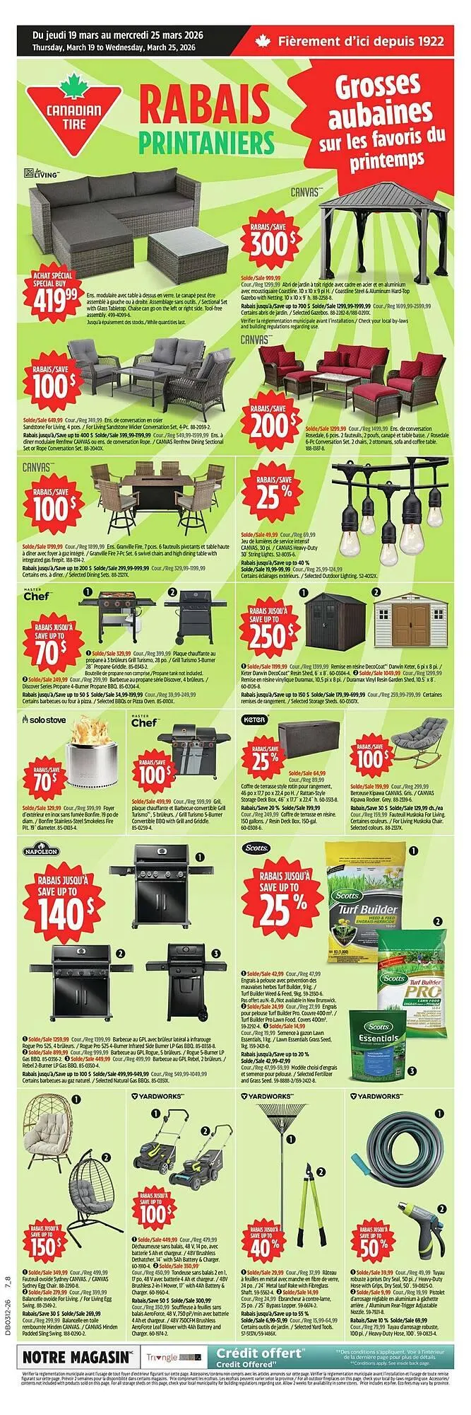 Canadian Tire flyer from March 19 to March 26 2026 - flyer page 1