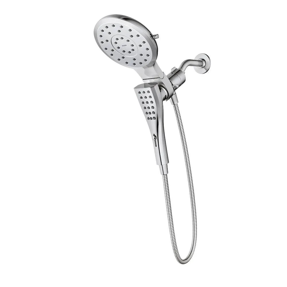 Verso Chrome 8-Setting 7-inch Diameter Rain Shower and Handheld Shower Head