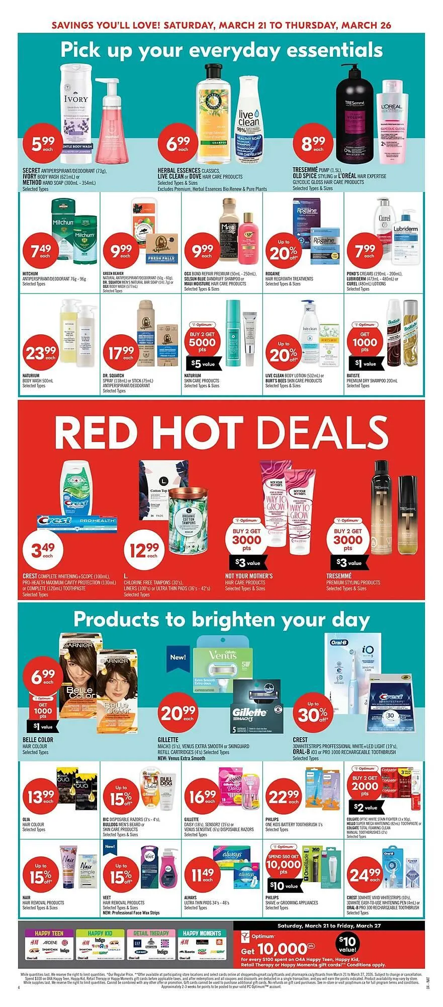 Shoppers Drug Mart flyer from March 21 to March 26 2026 - flyer page 12