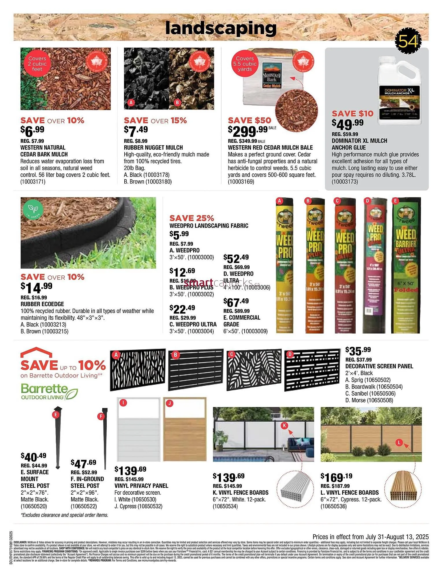 McMunn & Yates Building Supplies flyer from July 31 to August 6 2025 - flyer page 9