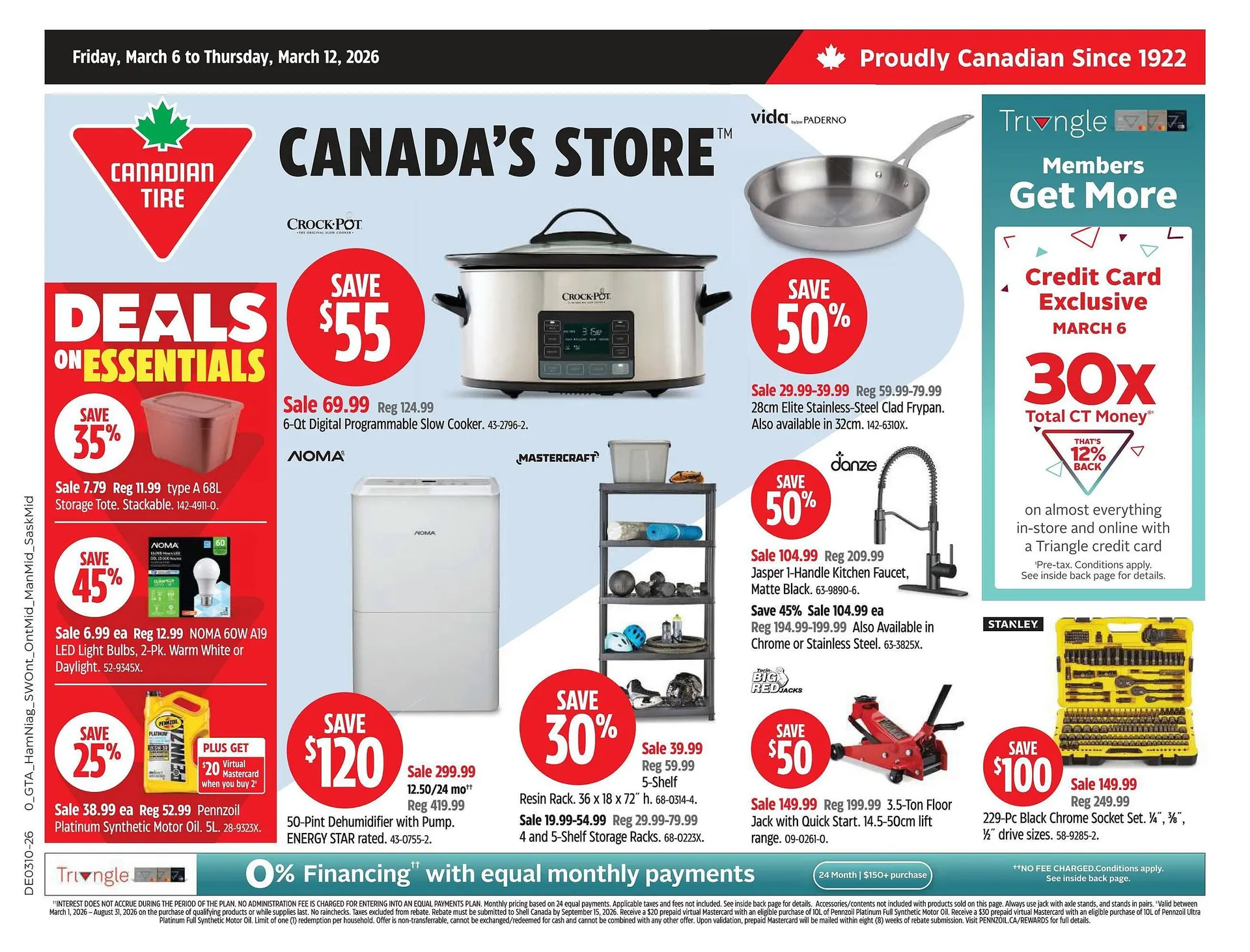 Canadian Tire flyer from March 6 to March 12 2026 - flyer page 1