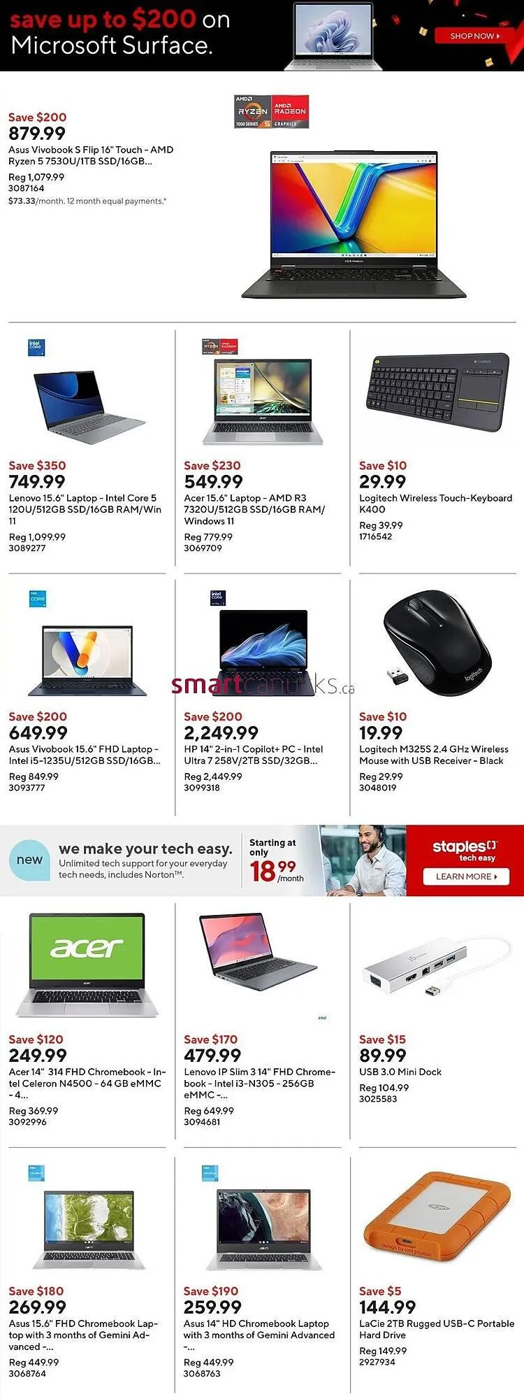 Staples flyer from November 1 to November 7 2024 - flyer page 9