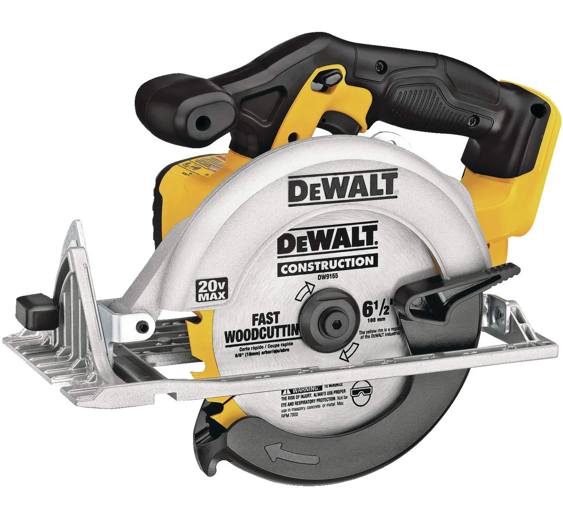 DEWALT DCS391B 20V MAX Circular Saw with Carbide-Tipped Blade, Lithium-Ion, Cordless, 6-1/2-in