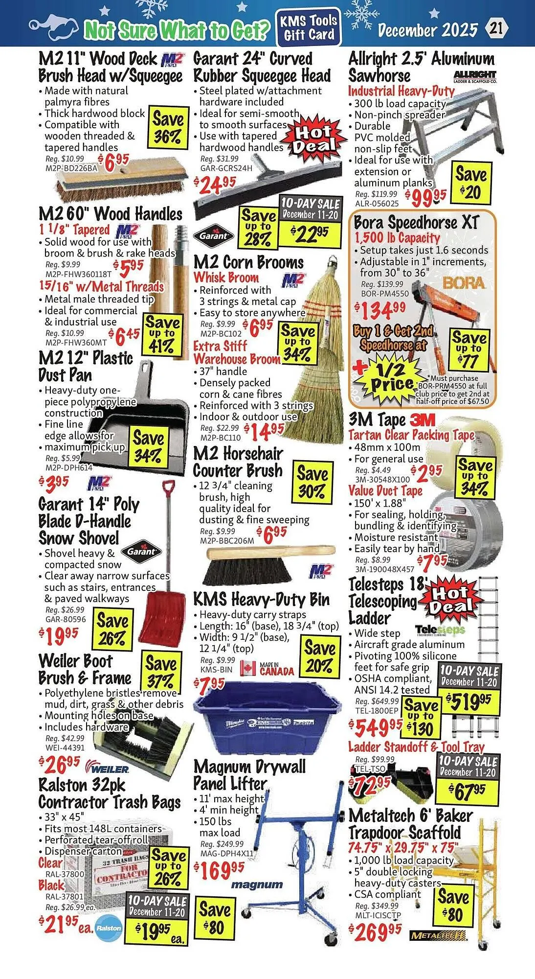 KMS Tools flyer from December 1 to January 1 2026 - flyer page 21