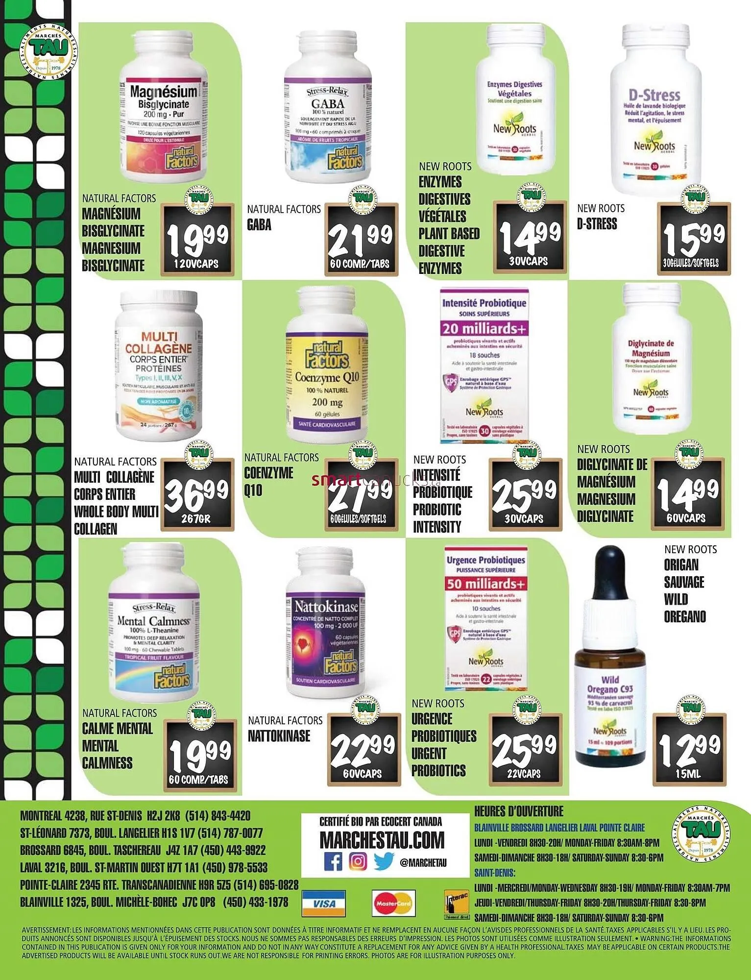 Marches Tau flyer from September 30 to October 13 2024 - flyer page 16