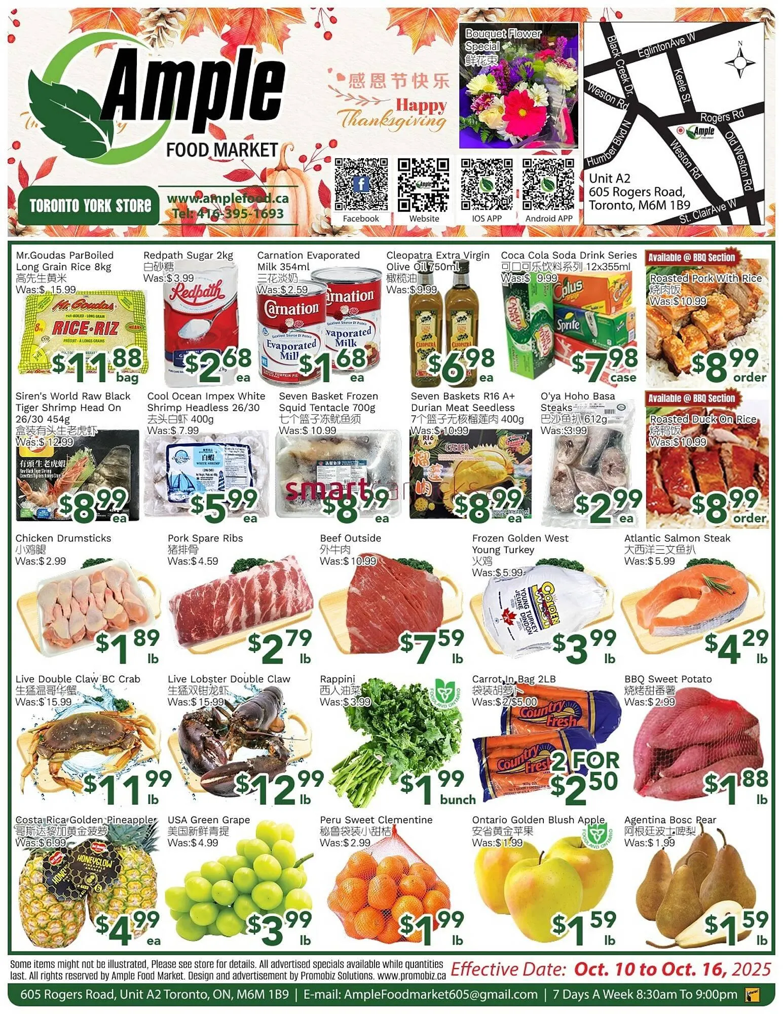 Ample Food Market flyer from October 10 to October 16 2025 - flyer page 1