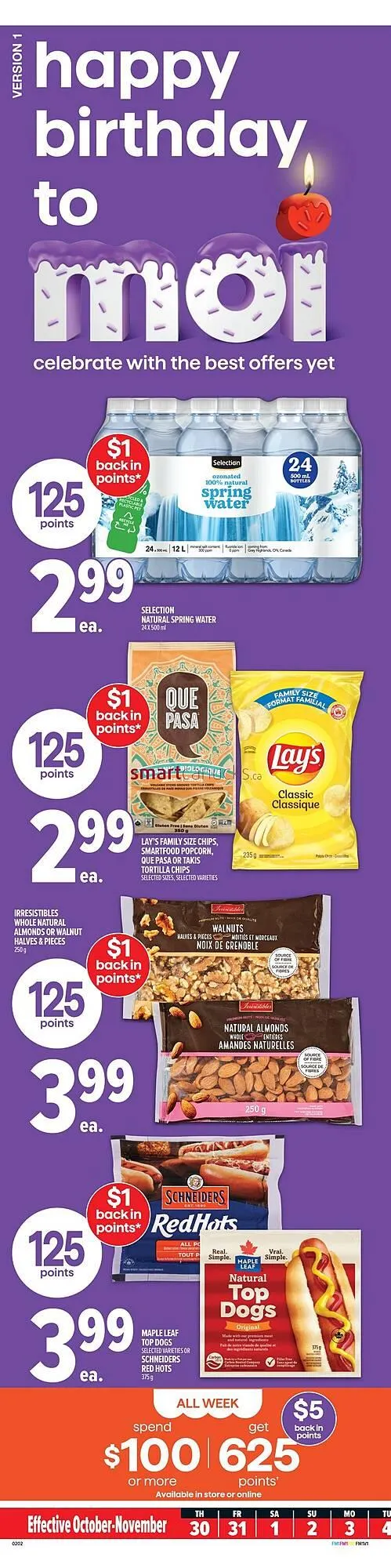 Metro flyer from October 30 to November 5 2025 - flyer page 1