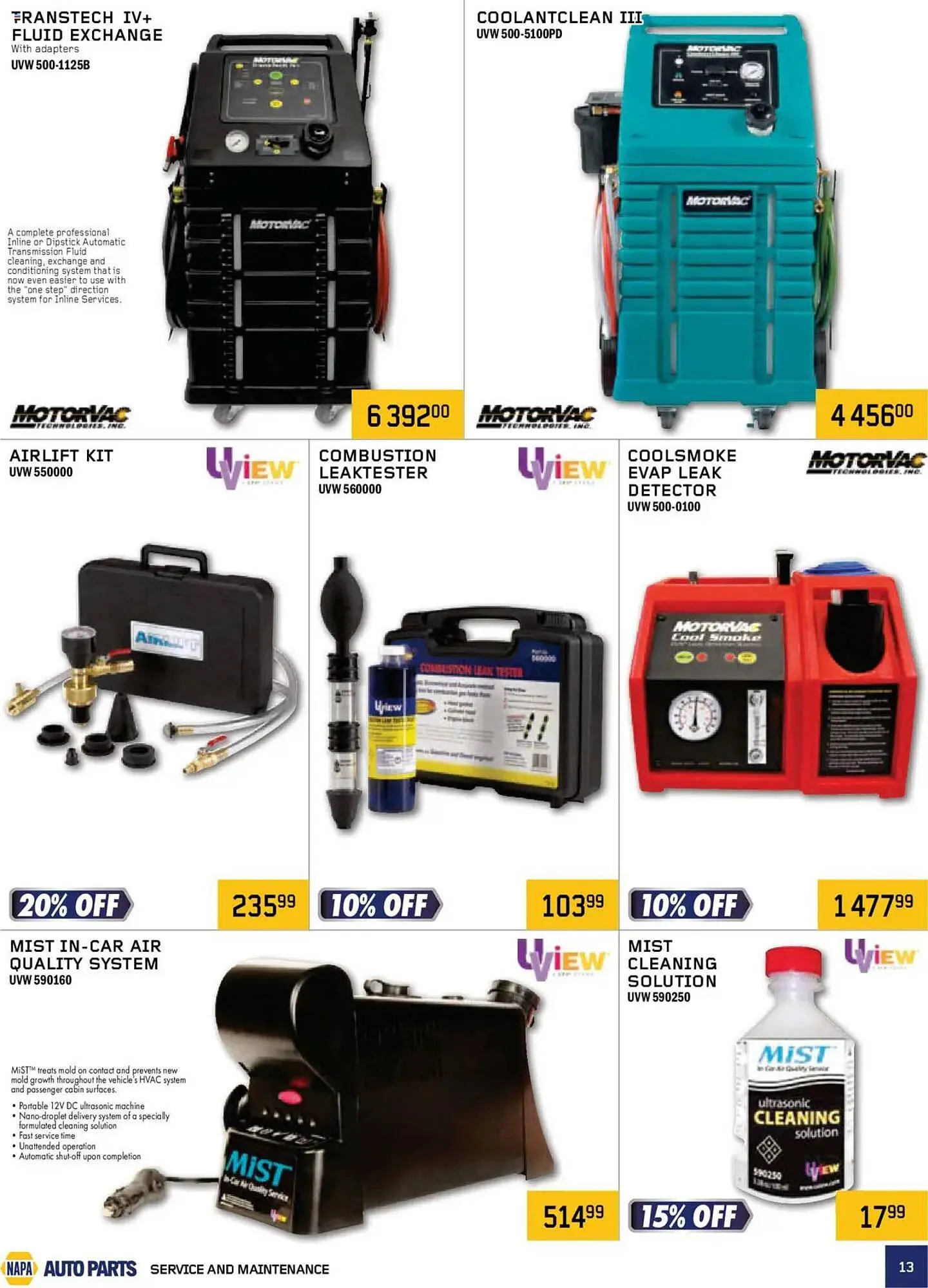 NAPA Auto Parts flyer from October 1 to January 1 2026 - flyer page 13