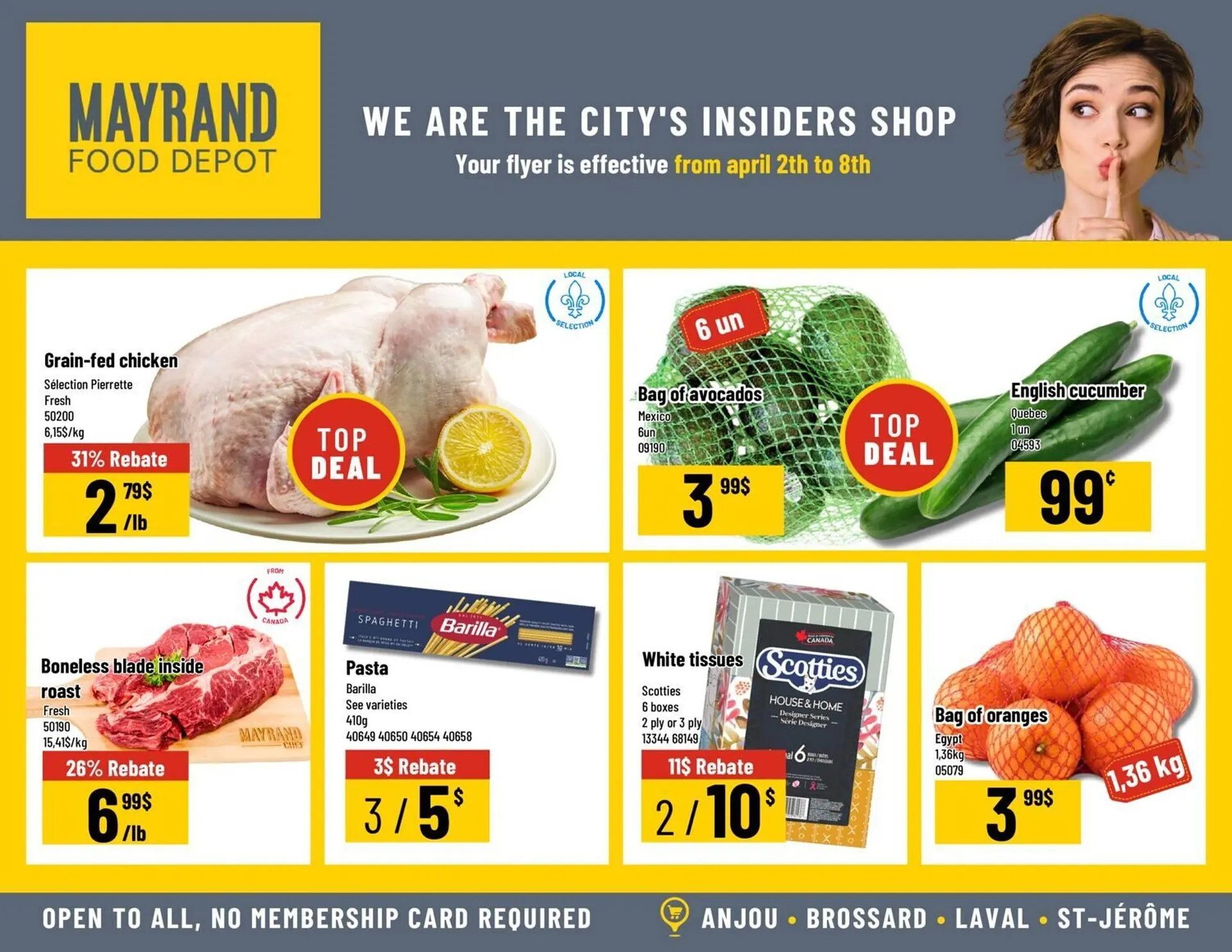 Mayrand flyer from April 2 to May 1 2025 - flyer page 1