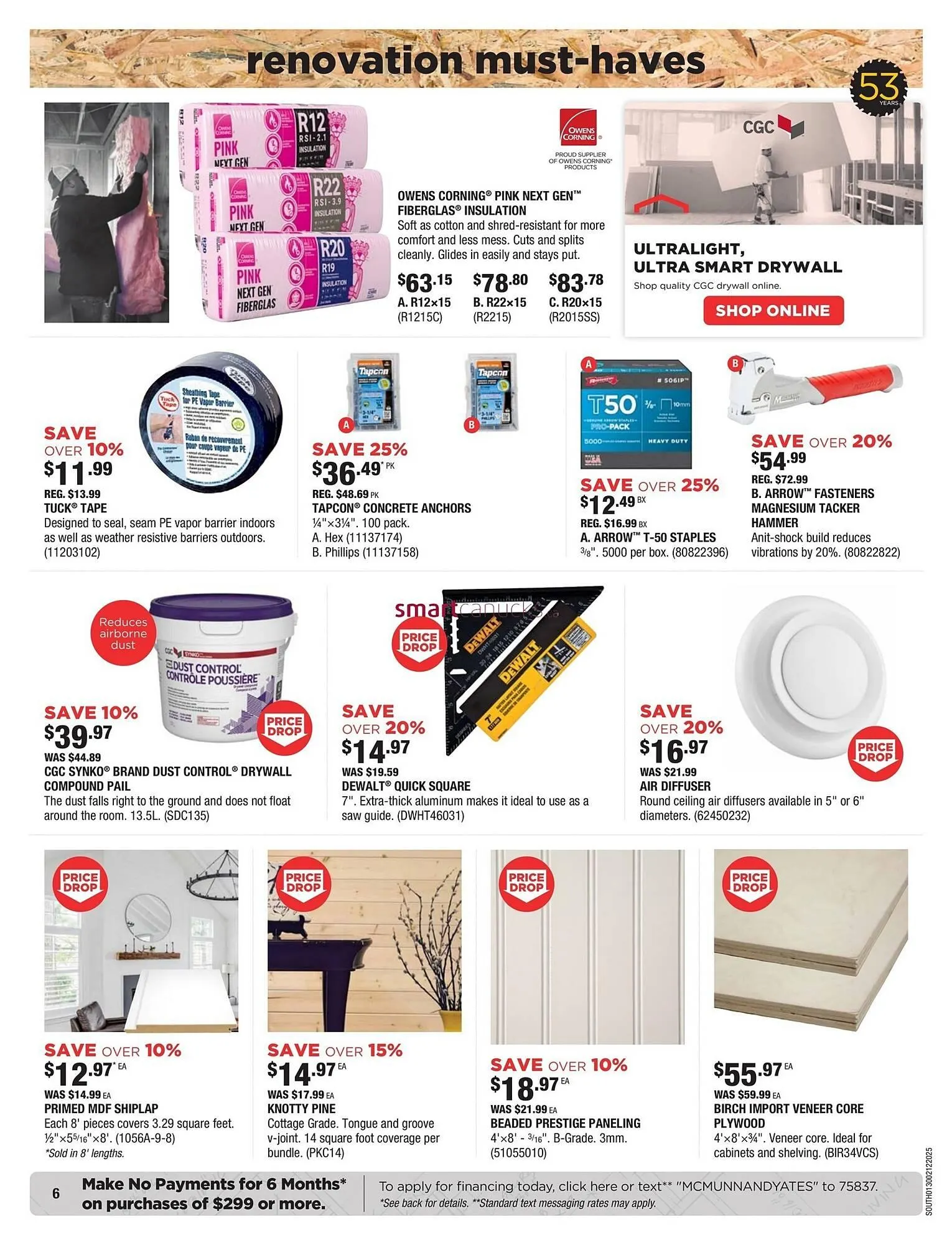 McMunn & Yates Building Supplies flyer from January 30 to February 12 2025 - flyer page 6