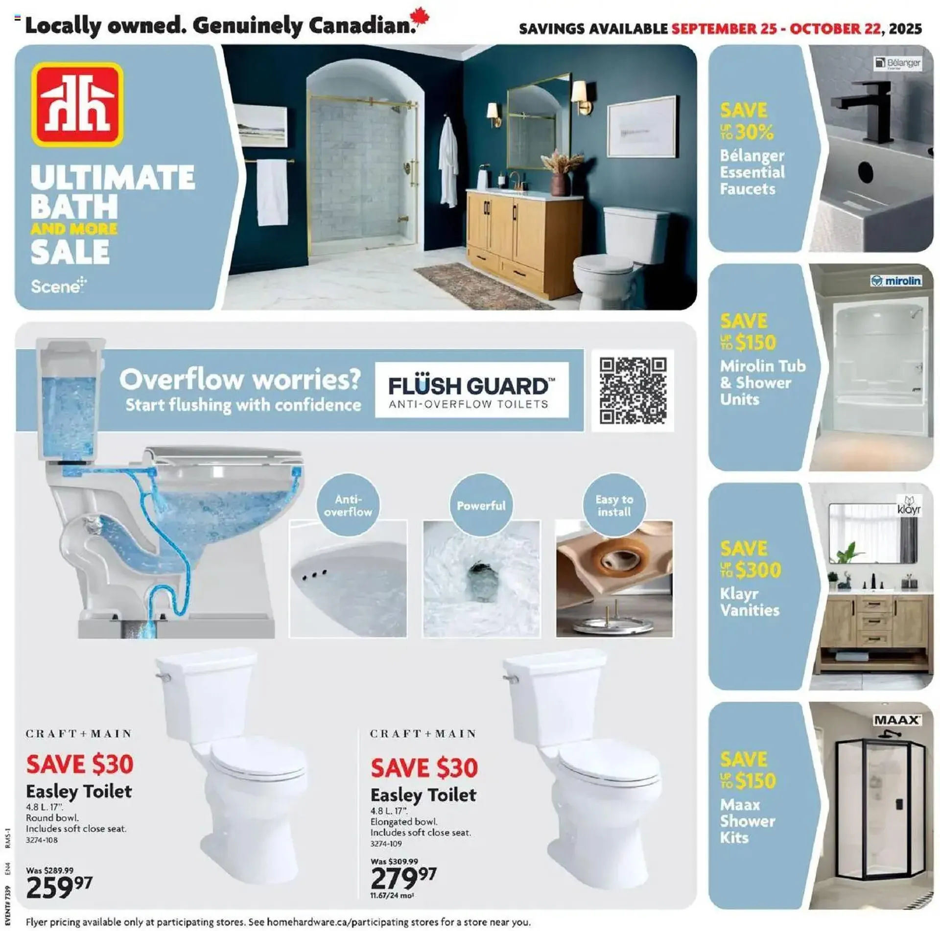 Home Hardware flyer from September 25 to October 23 2025 - flyer page 1