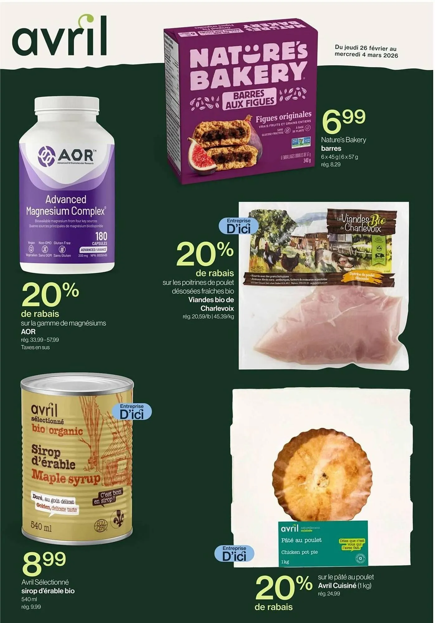 Avril flyer from February 26 to March 4 2026 - flyer page 1