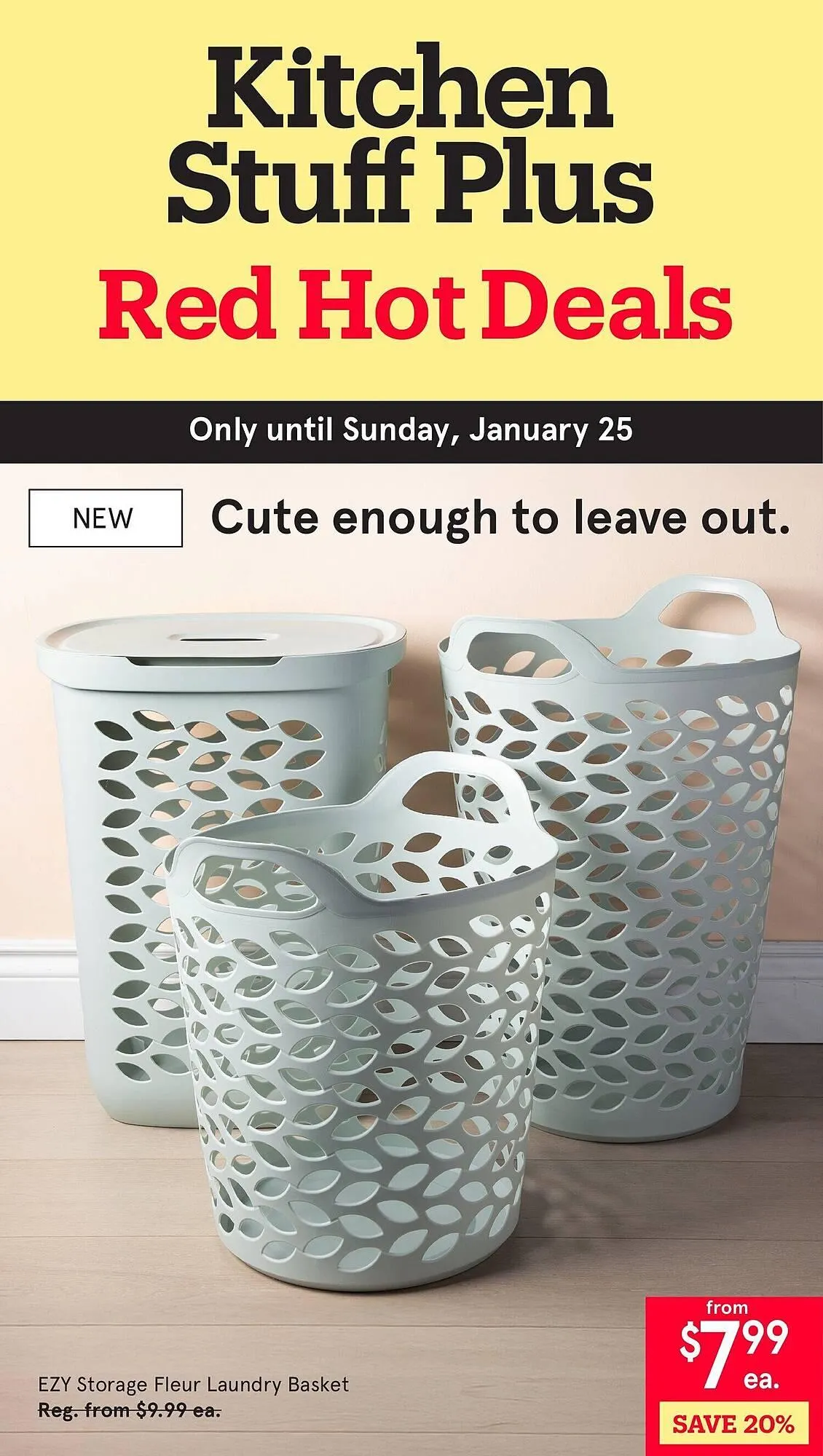 Kitchen Stuff Plus flyer from January 16 to January 23 2026 - flyer page 1