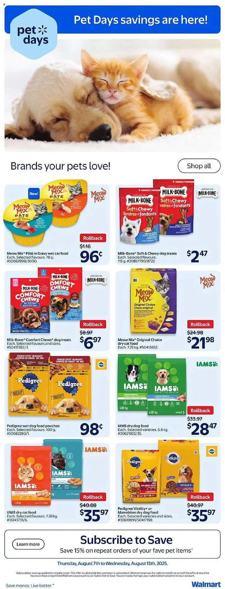 Walmart flyer from August 7 to August 14 2025 - flyer page 13