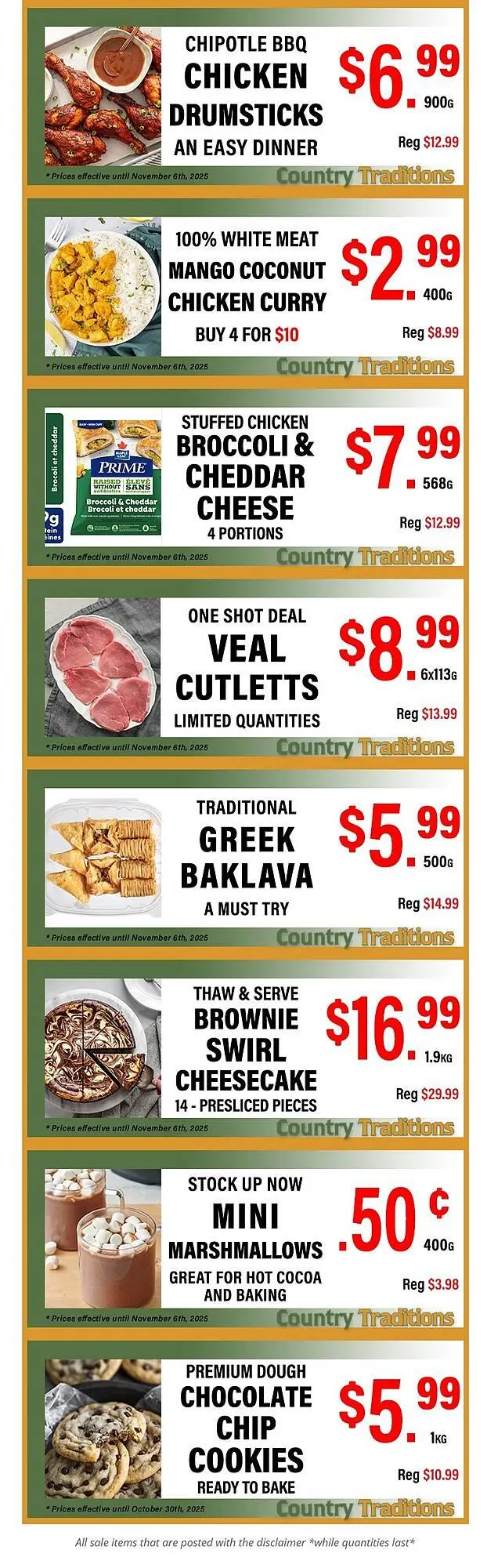 Country Traditions flyer from October 31 to November 6 2025 - flyer page 2
