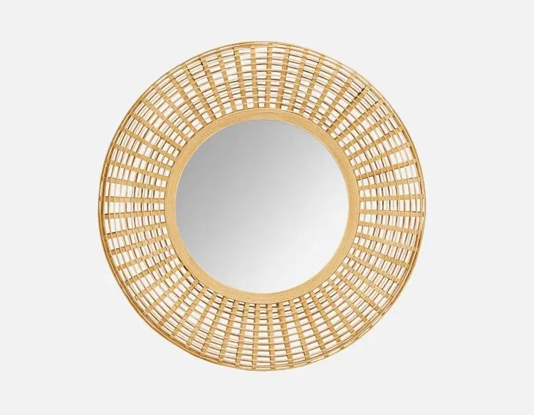 bamboo mirror 91 cm