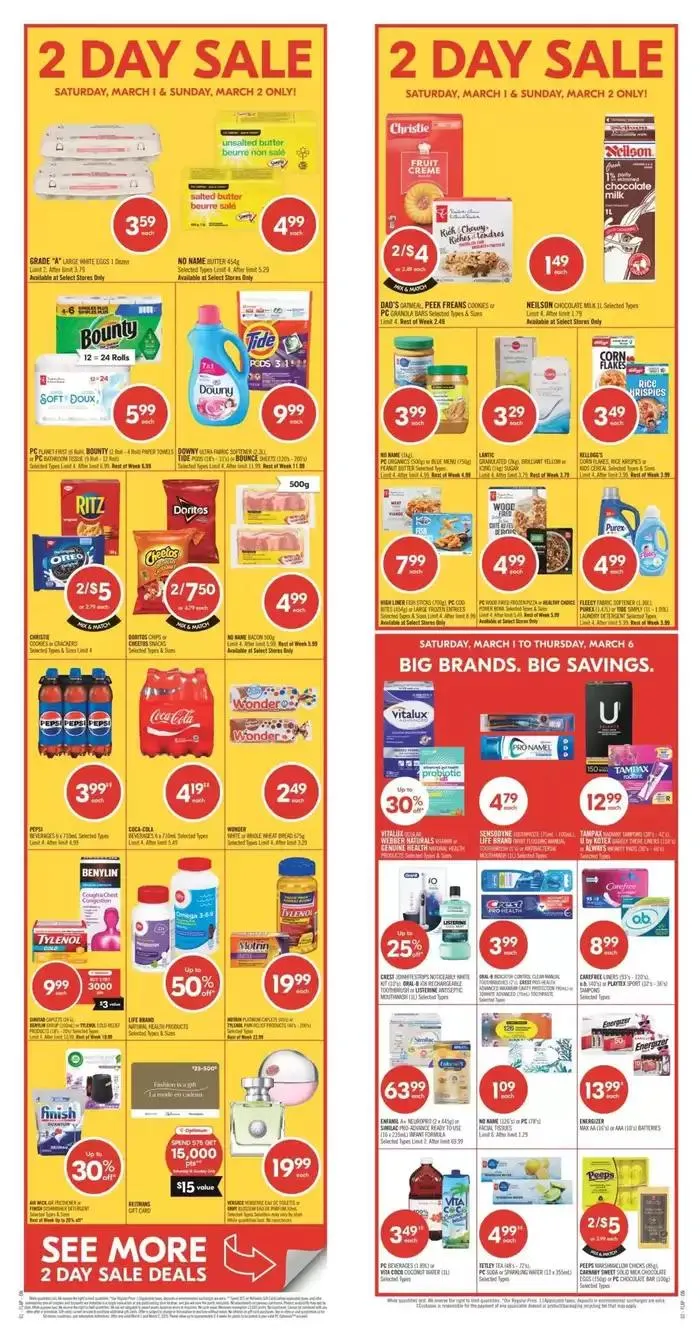 Top offers for smart savers from March 1 to March 6 2025 - flyer page 1