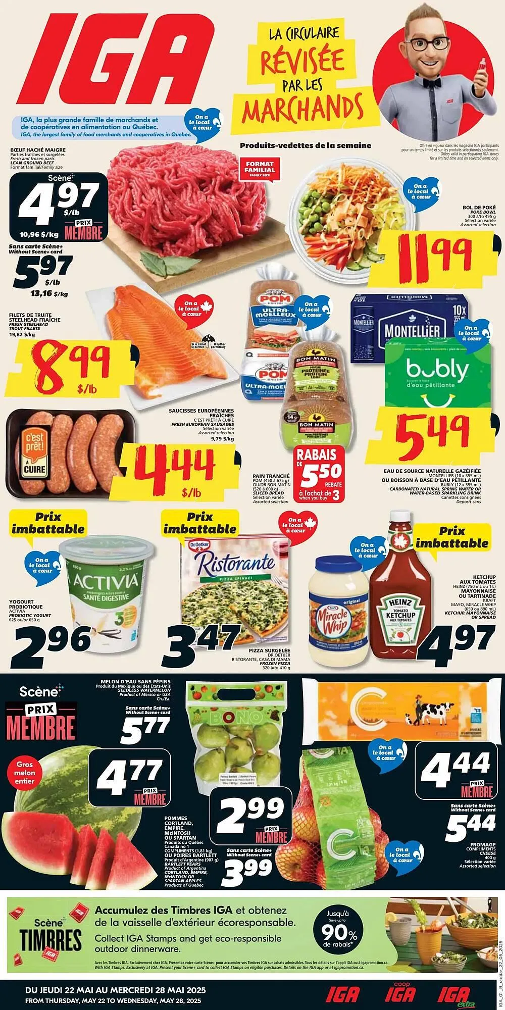 IGA flyer from May 22 to June 11 2025 - flyer page 1