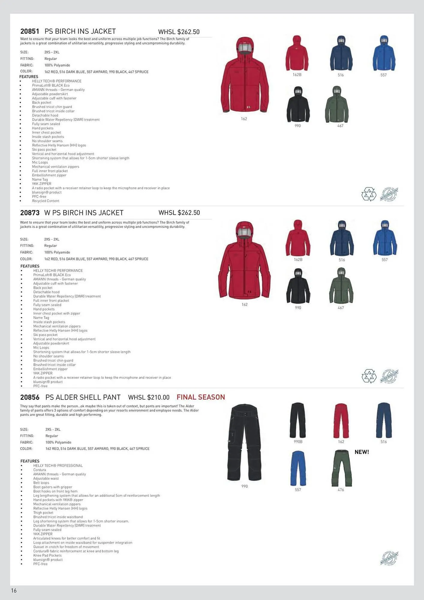 Helly Hansen flyer from September 11 to February 28 2026 - flyer page 16